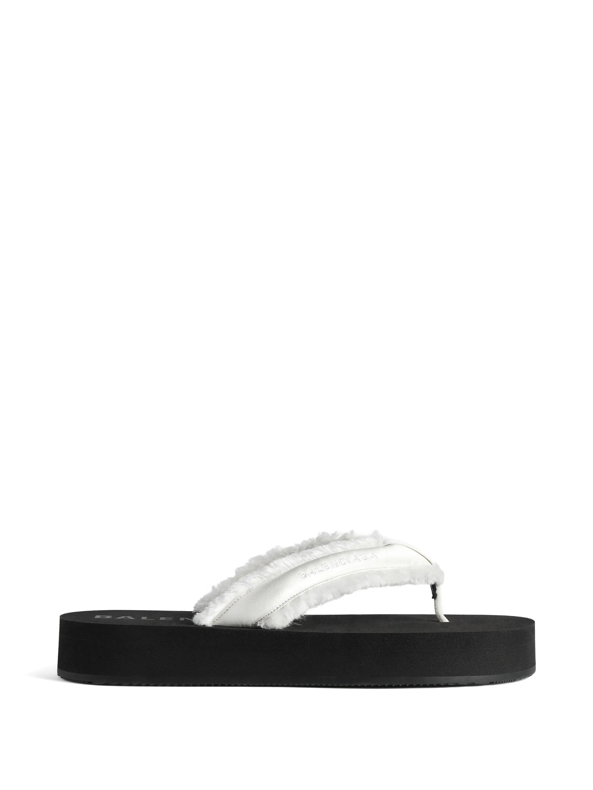 Balenciaga Jet Leg frayed slippers