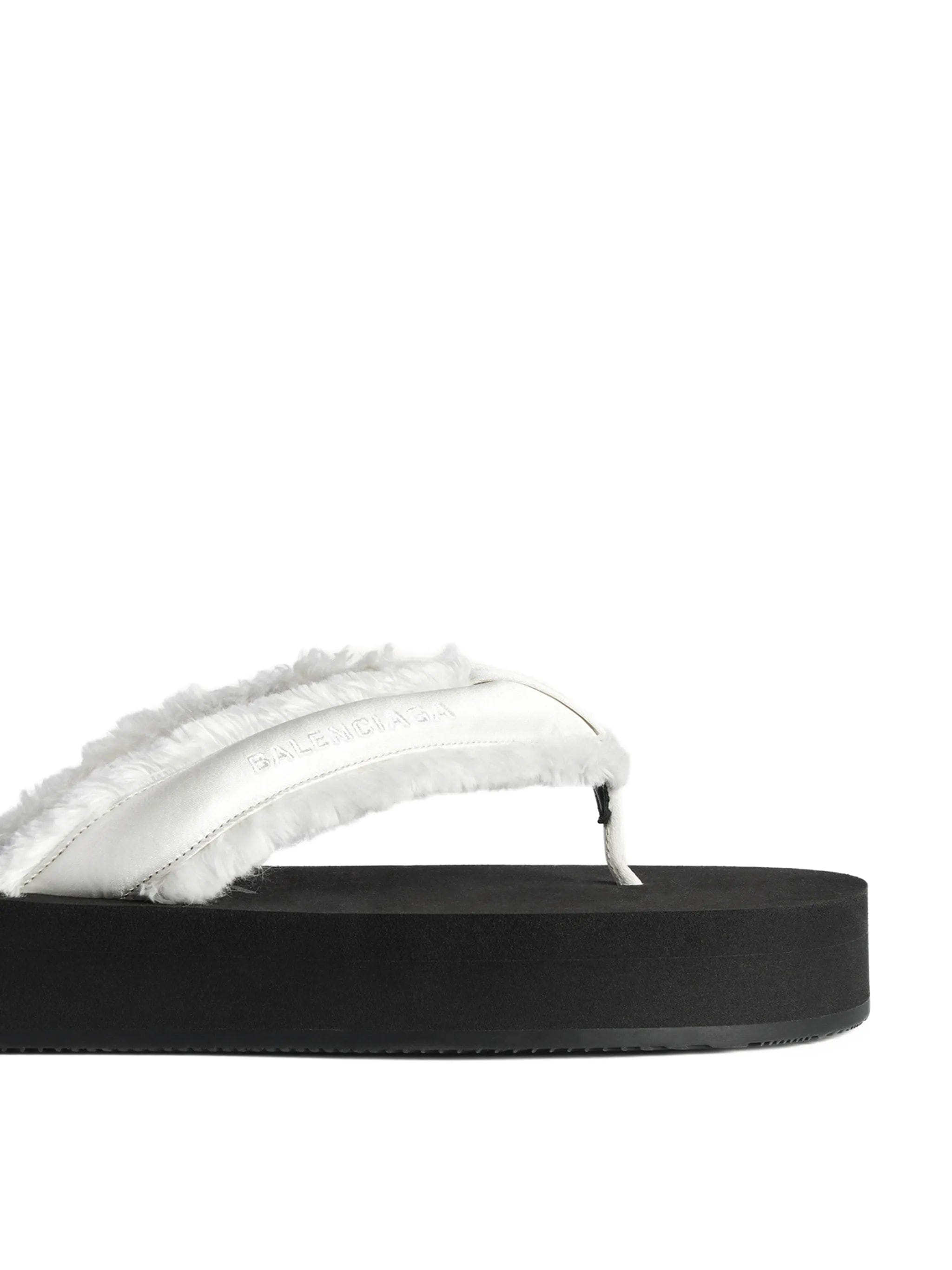 Balenciaga Jet Leg frayed slippers