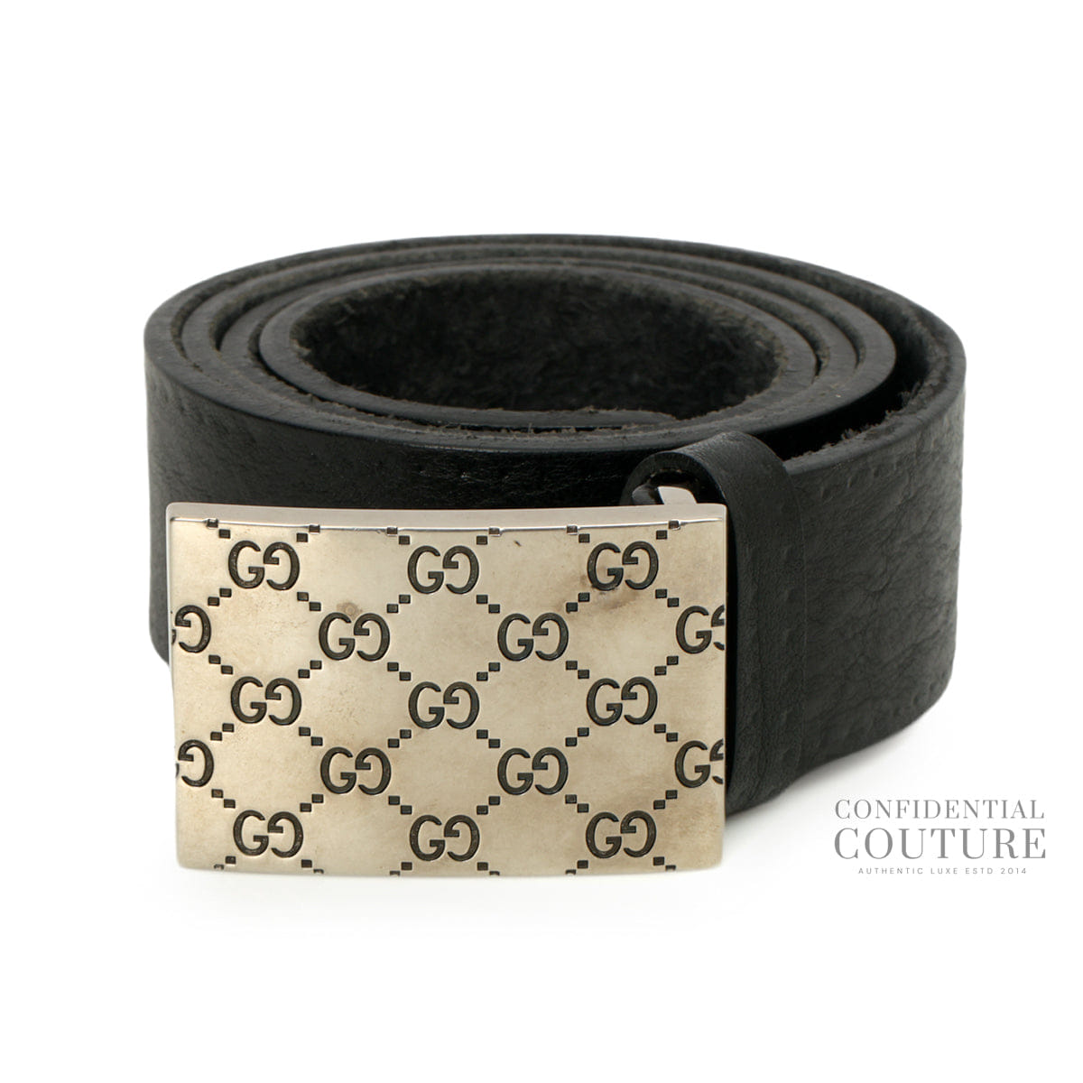 Gucci Gg Monogram Buckle Belt