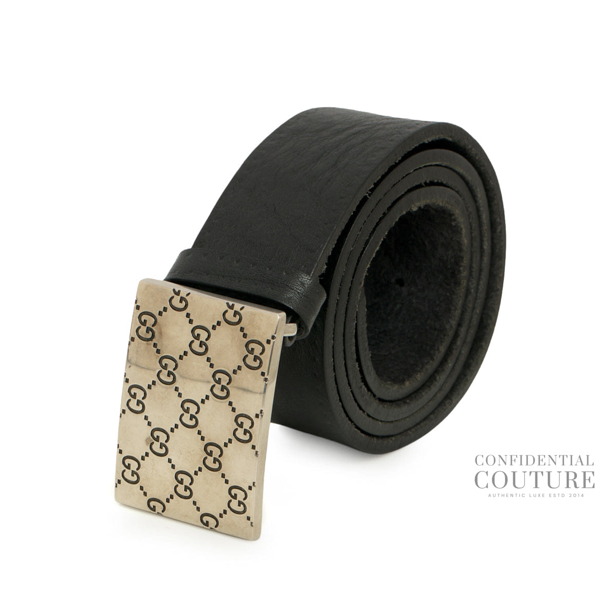 Gucci Gg Monogram Buckle Belt
