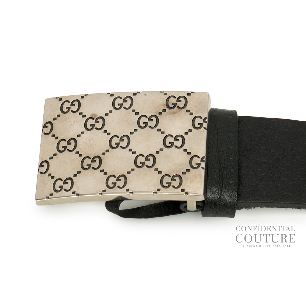 Gucci Gg Monogram Buckle Belt