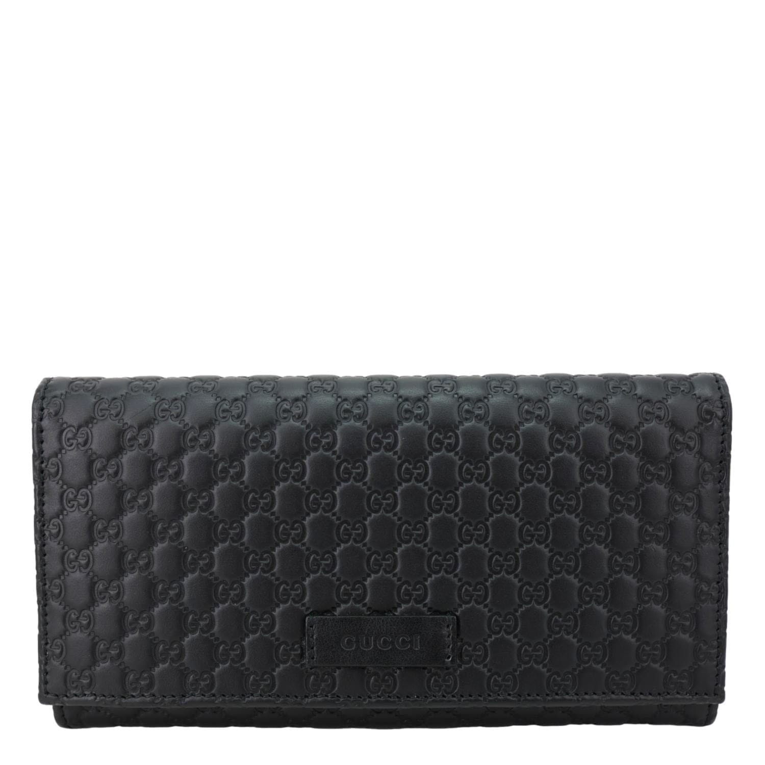 GUCCI Microguccissima GG Leather Long Wallet 449396 Black