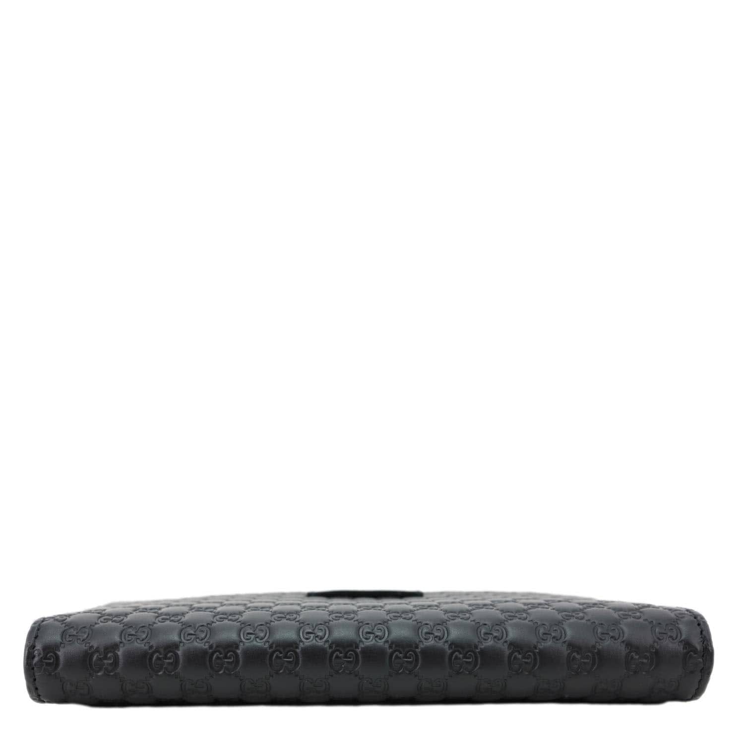 GUCCI Microguccissima GG Leather Long Wallet 449396 Black