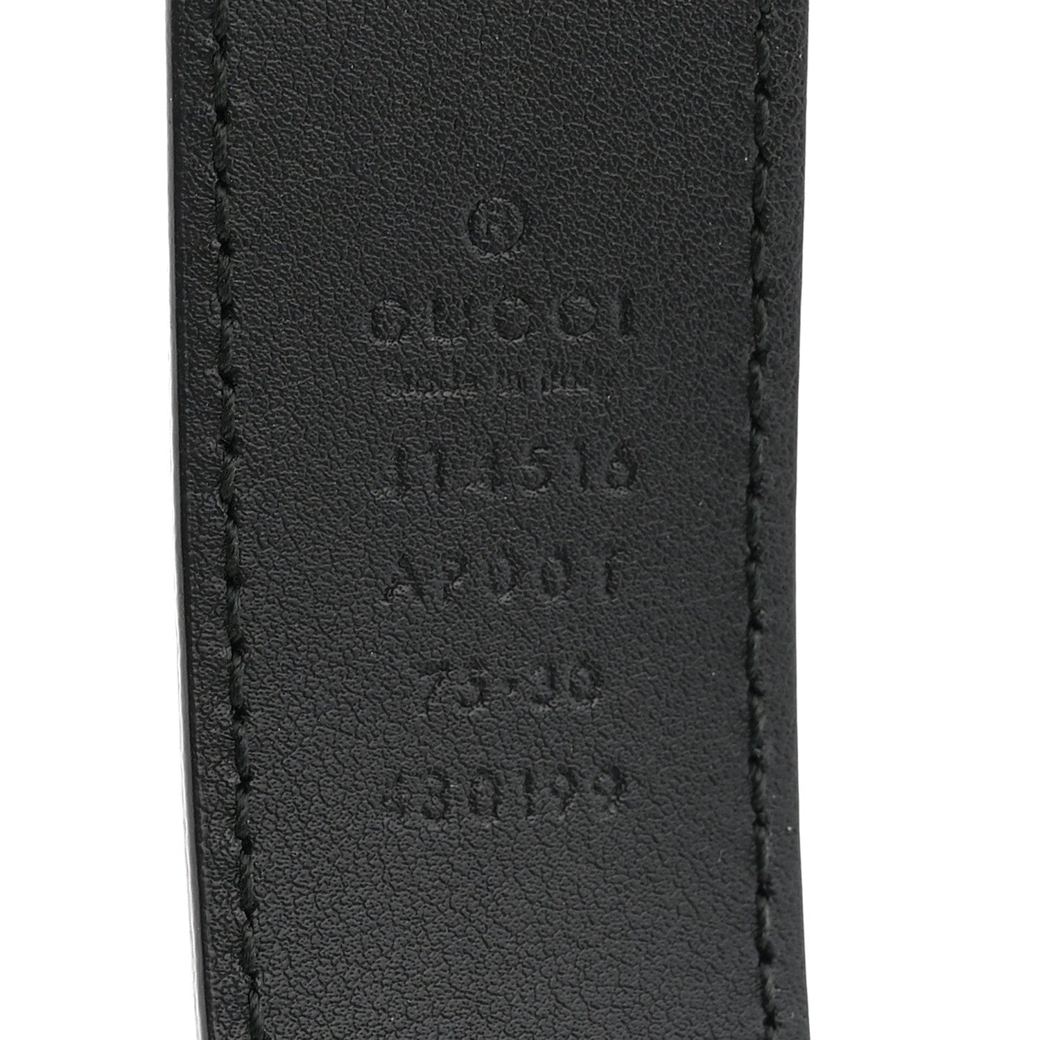 Gucci Calfskin Double G 30 mm Belt 75 30 Black