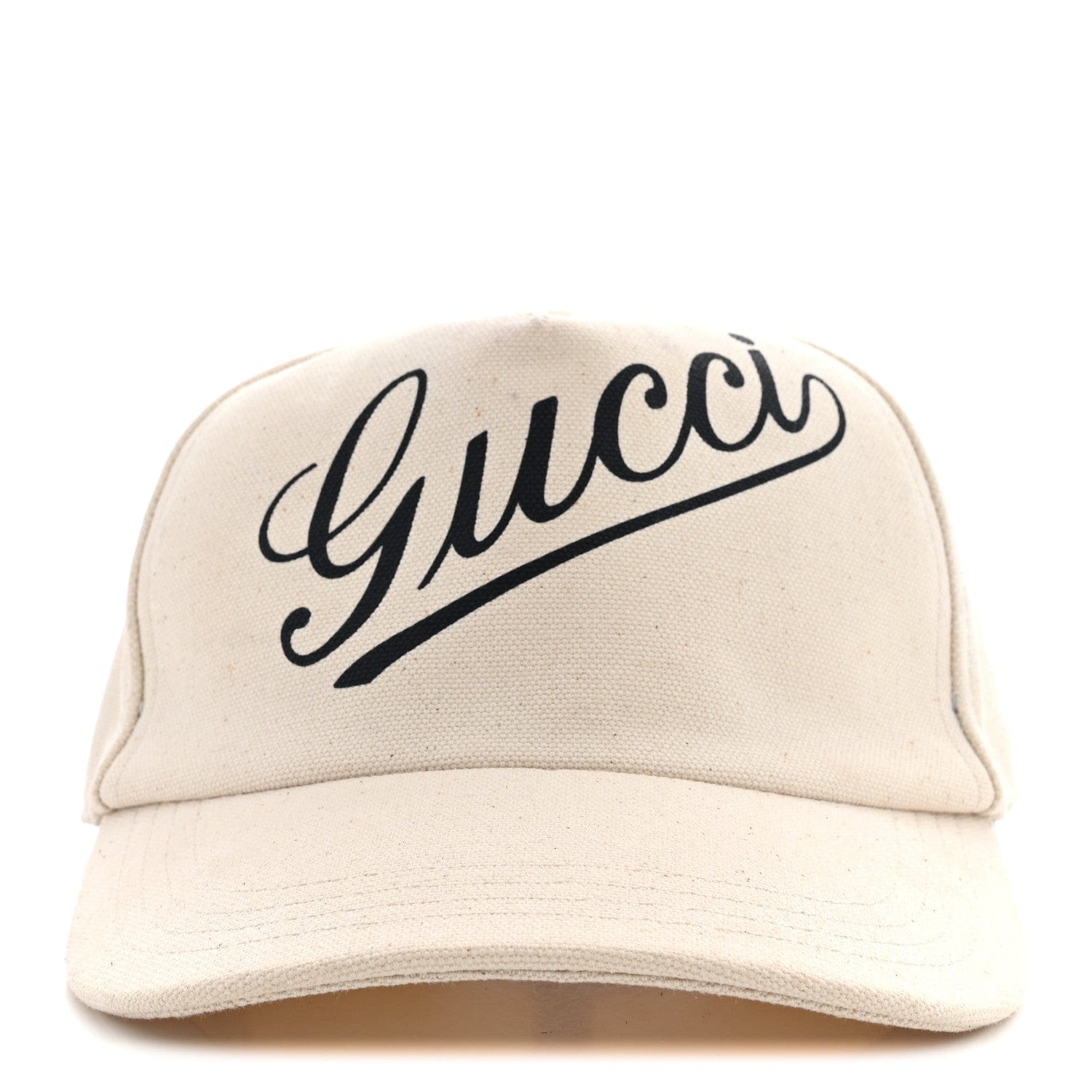 Gucci Canvas Logo Baseball Hat L Natural Blue