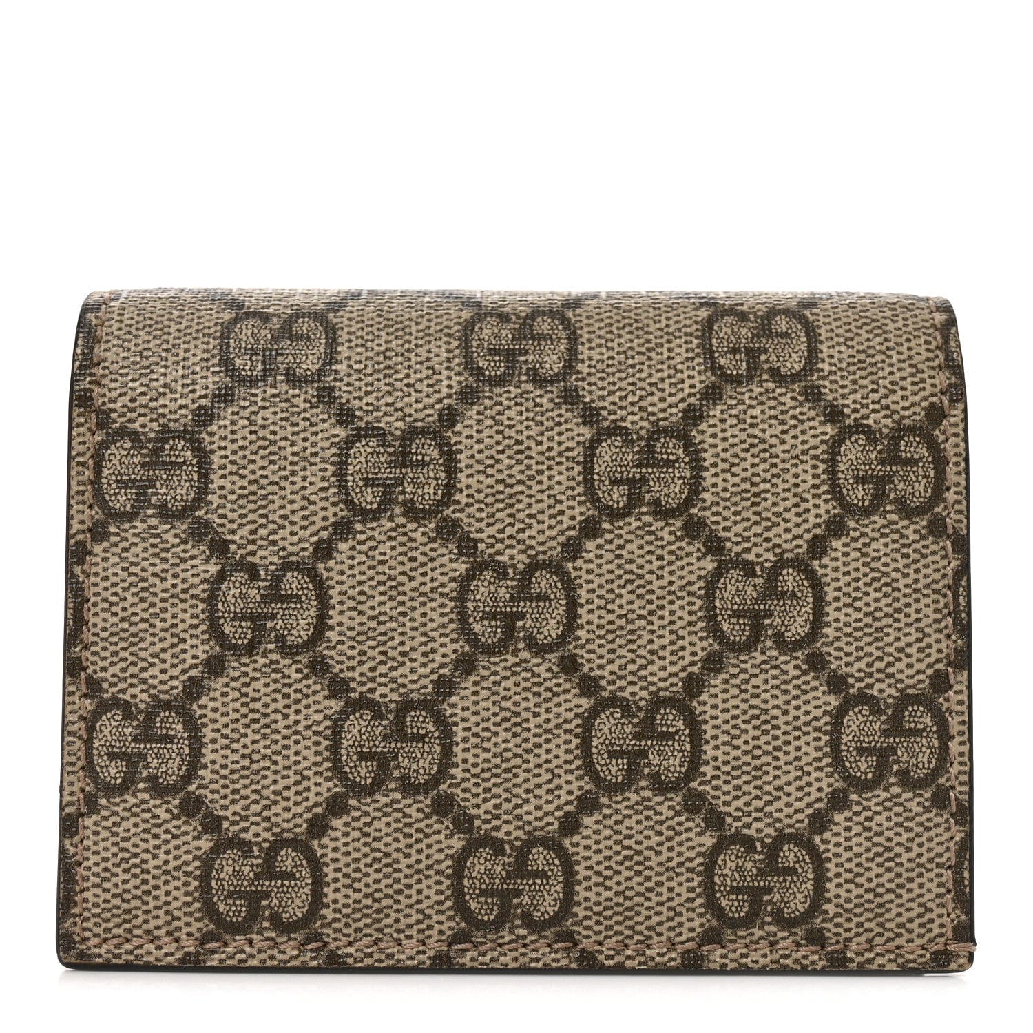 Gucci GG Supreme Monogram Card Case Beige