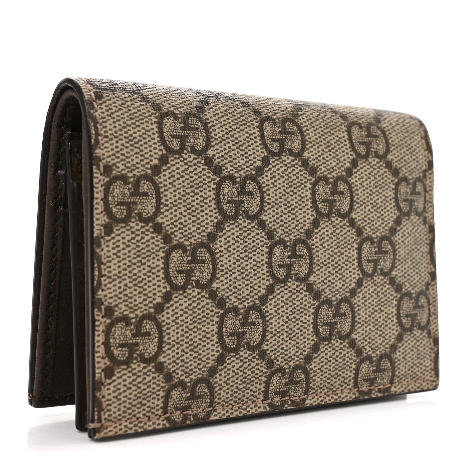 Gucci GG Supreme Monogram Card Case Beige