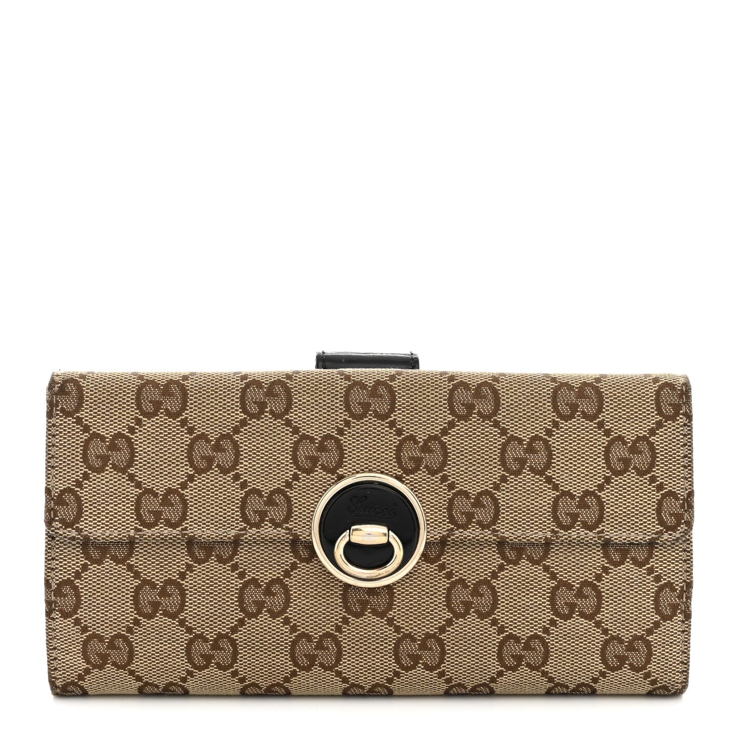 Gucci Monogram Eclipse Continental Wallet Black