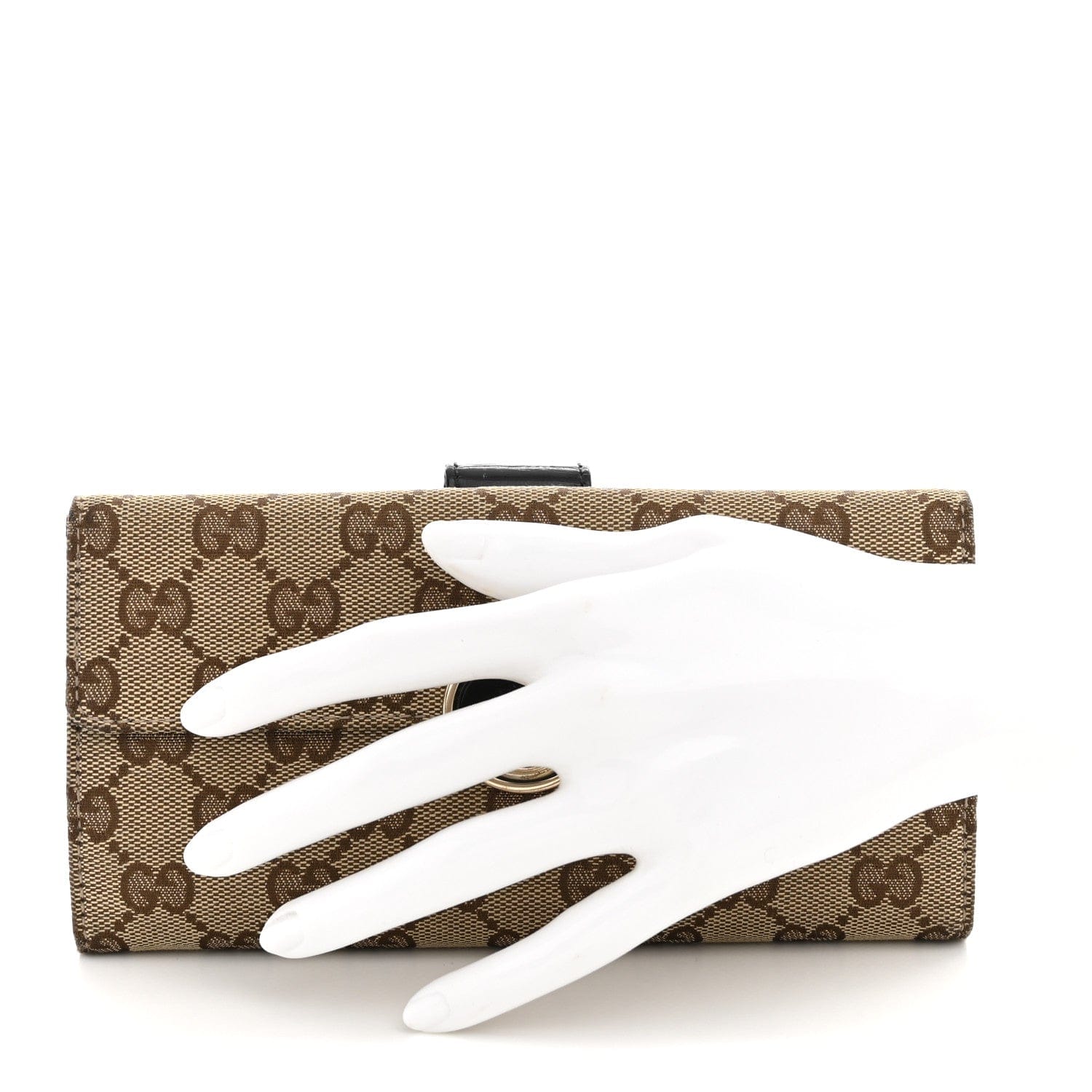 Gucci Monogram Eclipse Continental Wallet Black