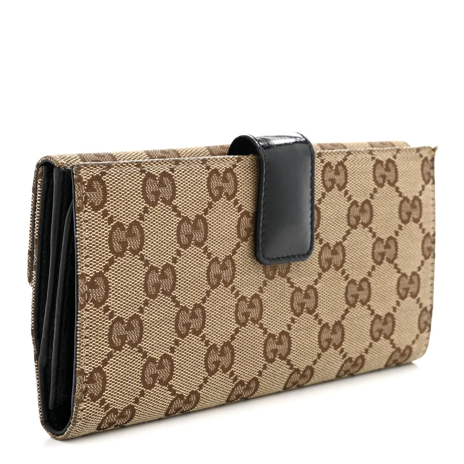 Gucci Monogram Eclipse Continental Wallet Black