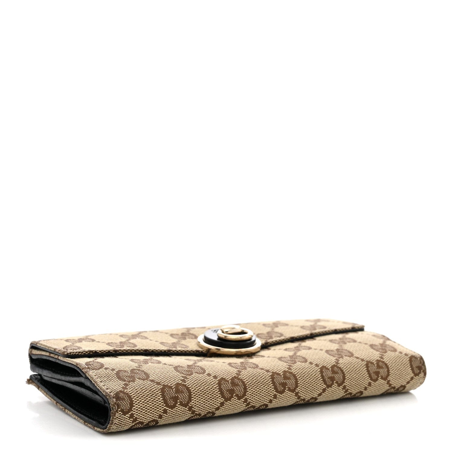 Gucci Monogram Eclipse Continental Wallet Black