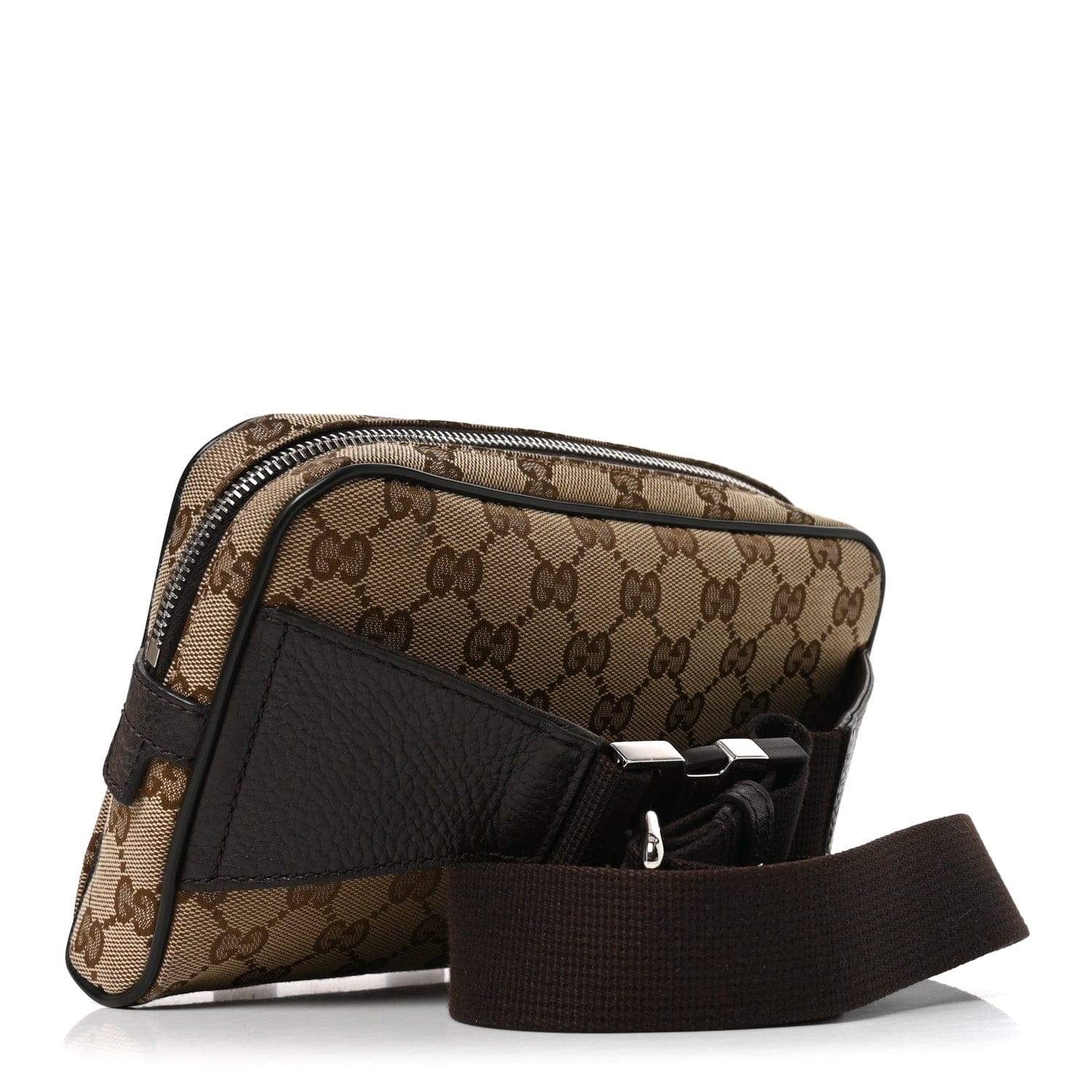 Gucci Monogram Belt Bag Dark Brown