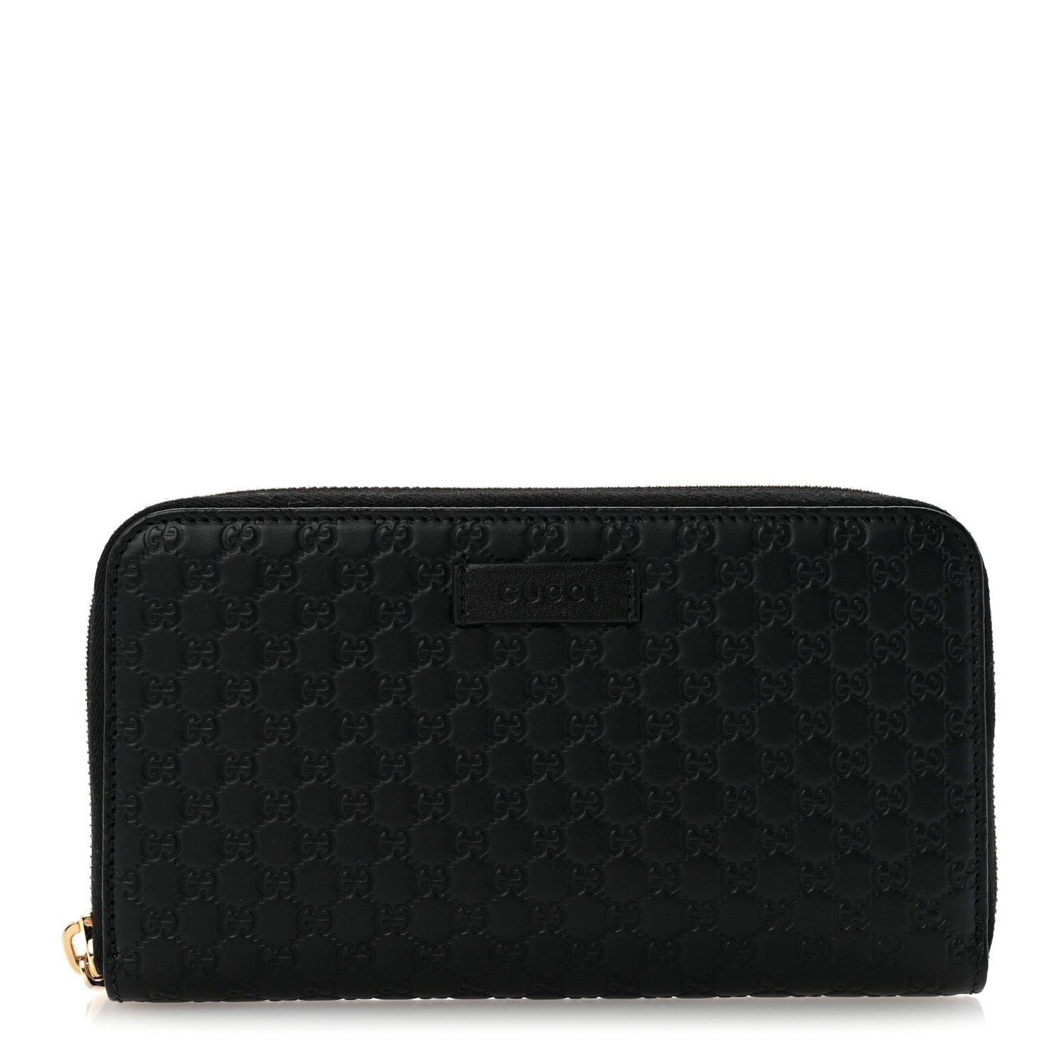Gucci Microguccissima Zip Around Wallet Black
