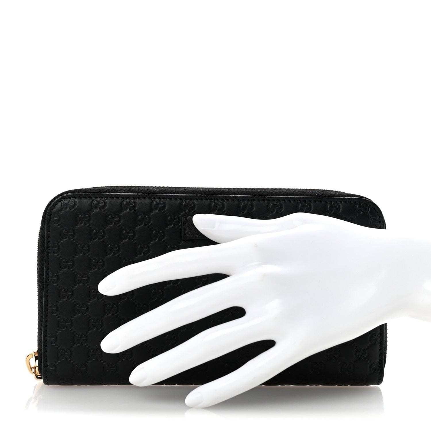 Gucci Microguccissima Zip Around Wallet Black