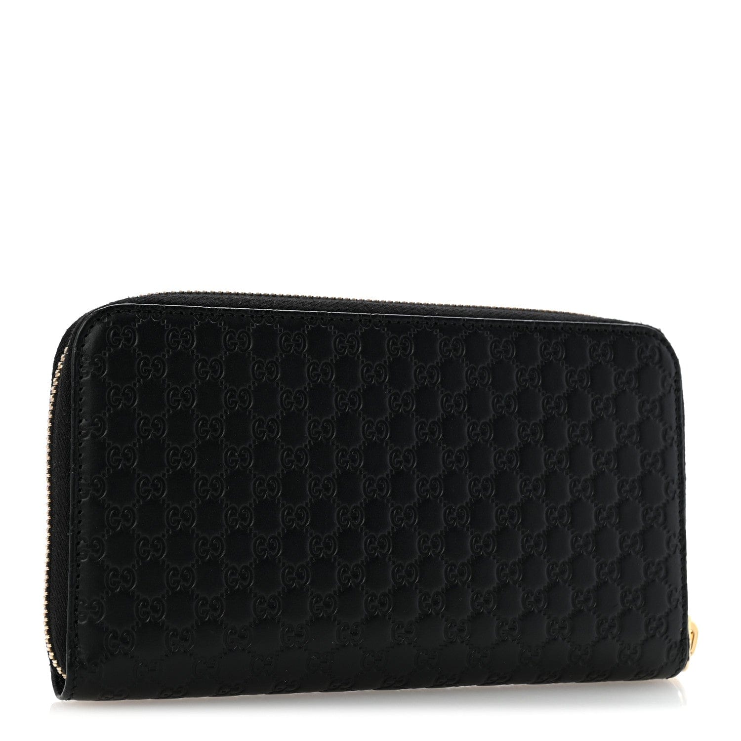 Gucci Microguccissima Zip Around Wallet Black