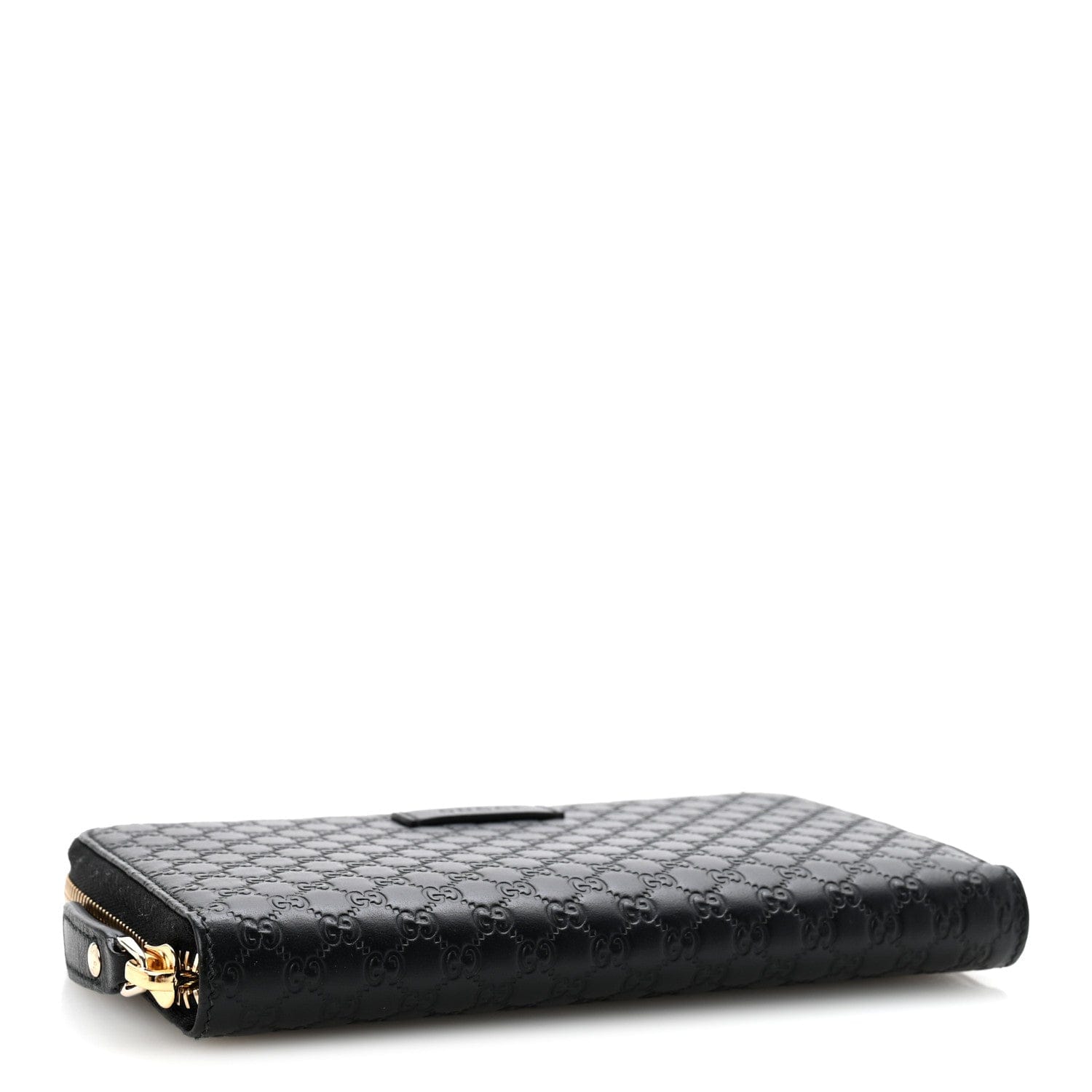 Gucci Microguccissima Zip Around Wallet Black