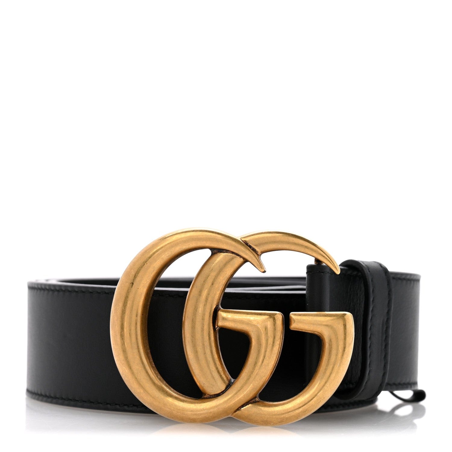 Gucci Calfskin Double G 40 mm Belt 95 38 Black