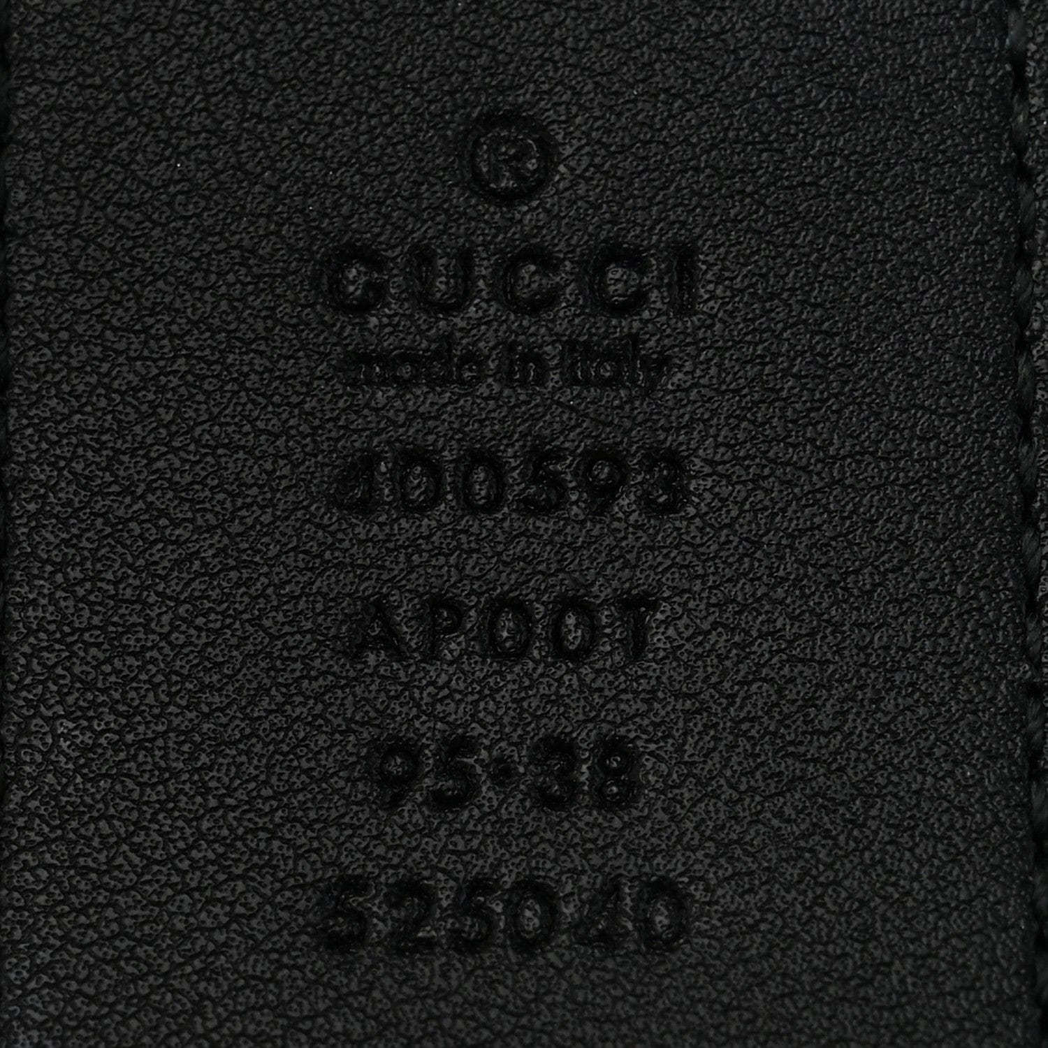 Gucci Calfskin Double G 40 mm Belt 95 38 Black