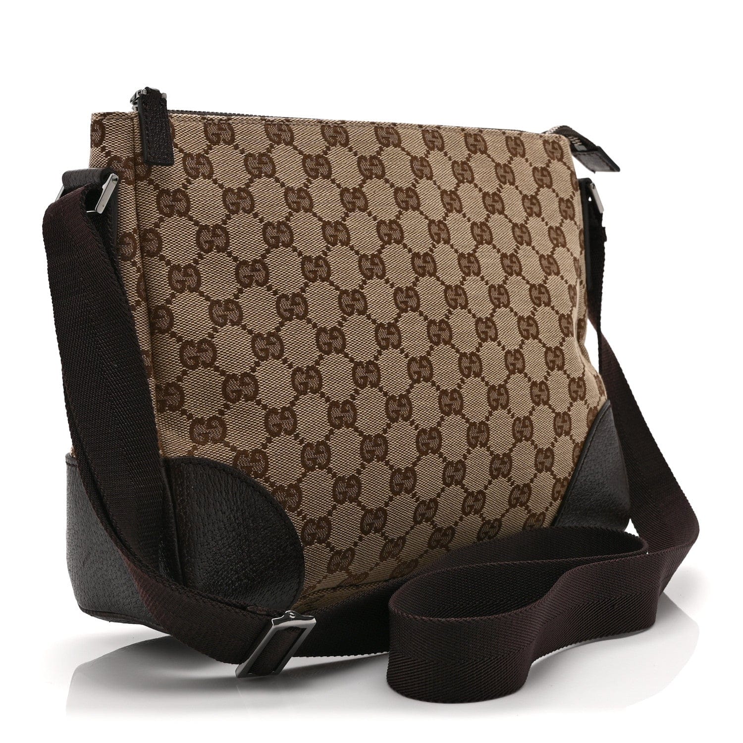 Gucci Monogram Joy Messenger Bag Dark Brown