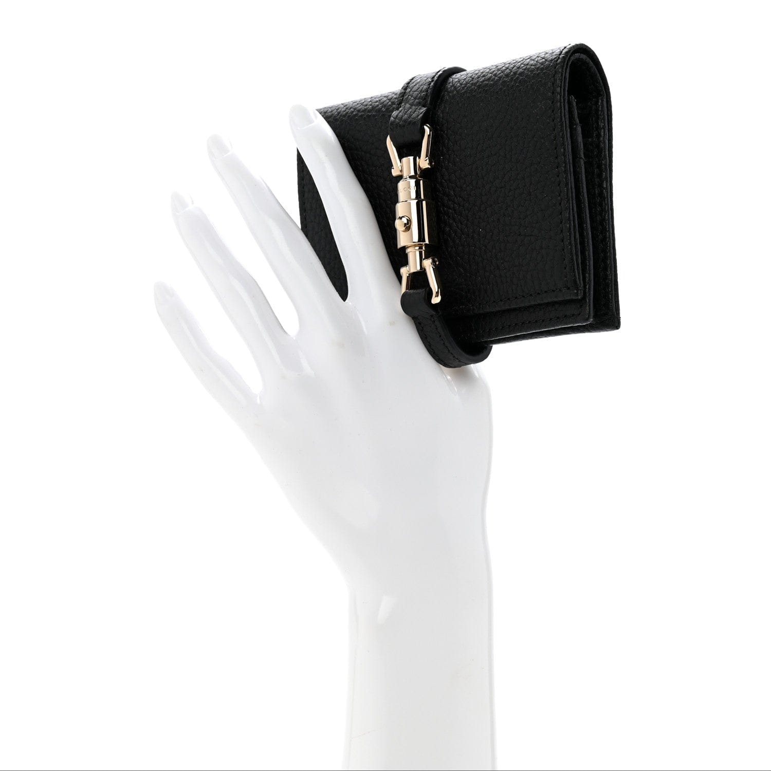 Gucci Calfskin Jackie 1961 Card Case Black