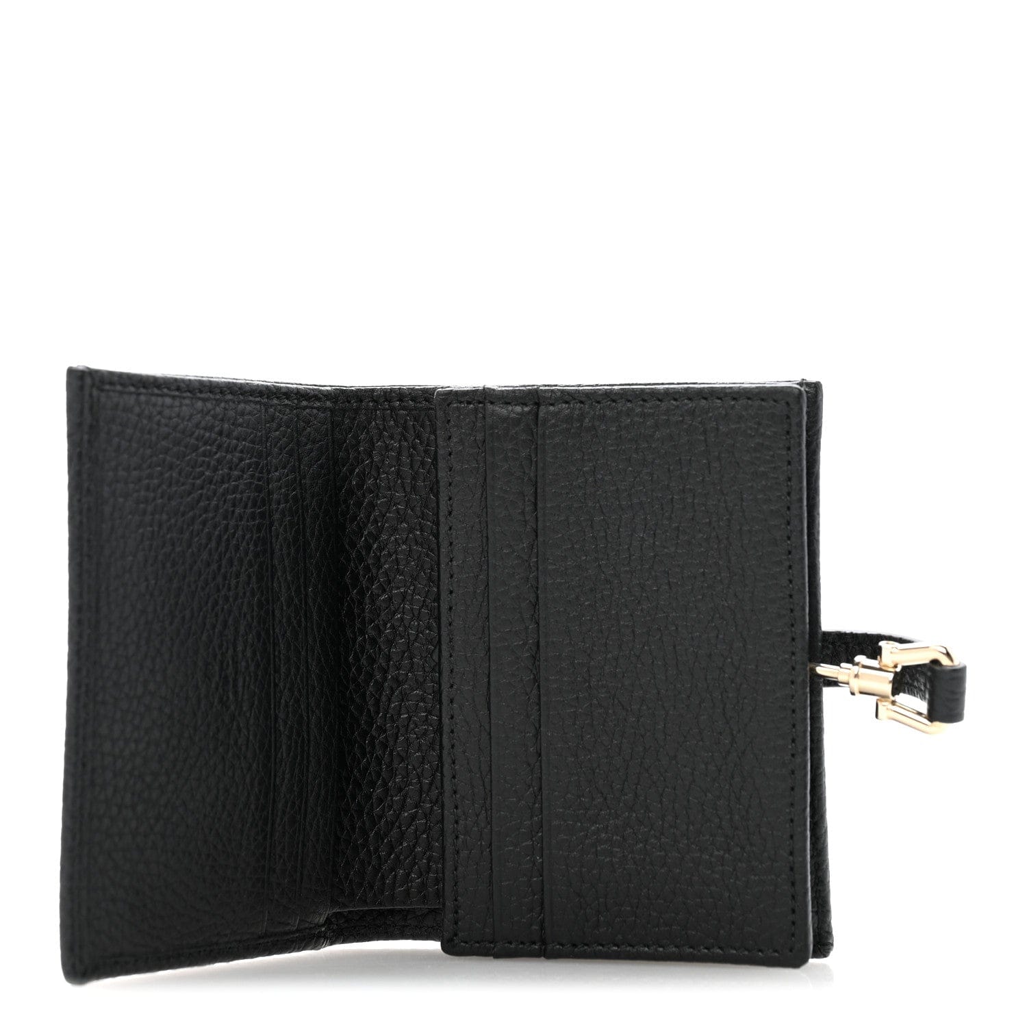 Gucci Calfskin Jackie 1961 Card Case Black