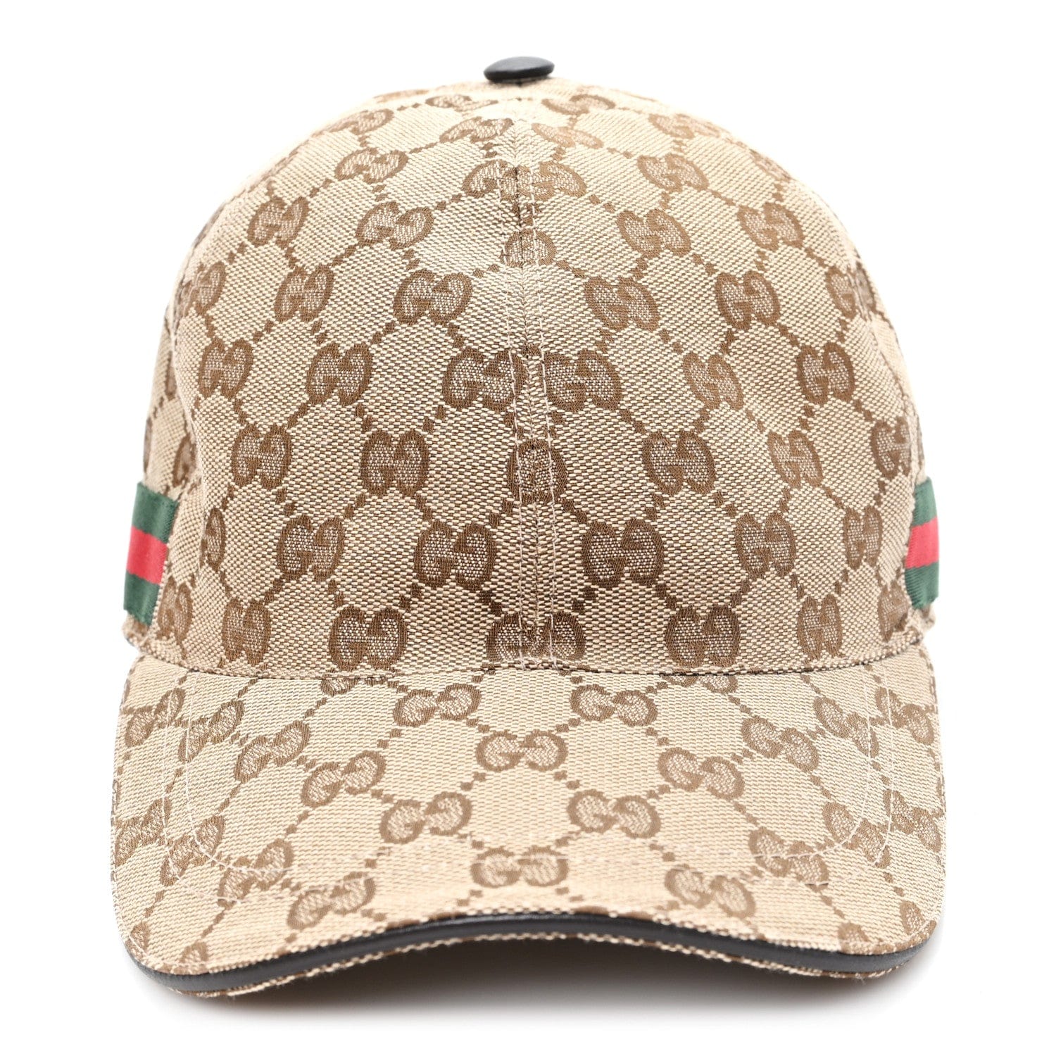 Gucci Monogram Web Baseball Hat M Beige Cocoa