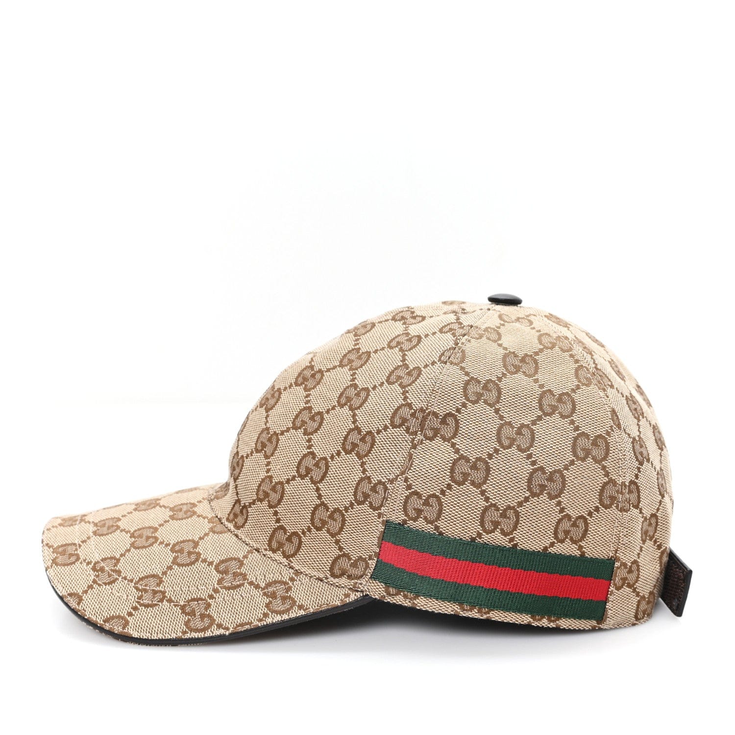 Gucci Monogram Web Baseball Hat M Beige Cocoa
