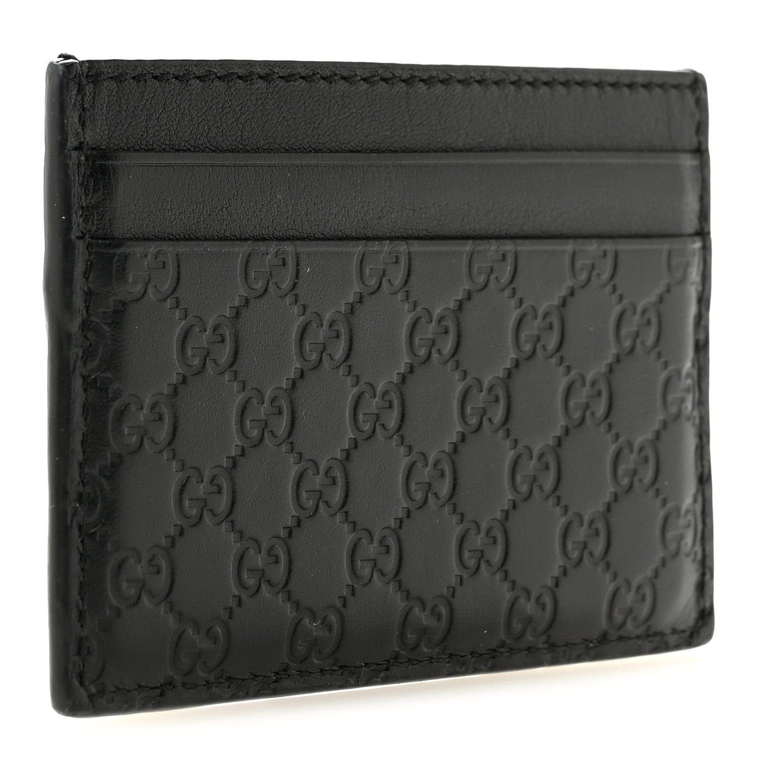 Gucci Microguccissima Card Holder Black