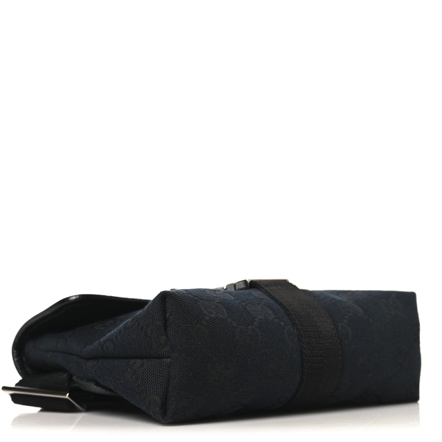 Gucci GG Monogram Web Buckle Belt Bag Black