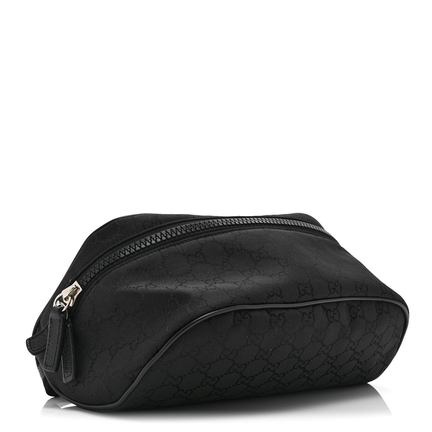 Gucci Nylon Monogram Fanny Pack Belt Bag Black