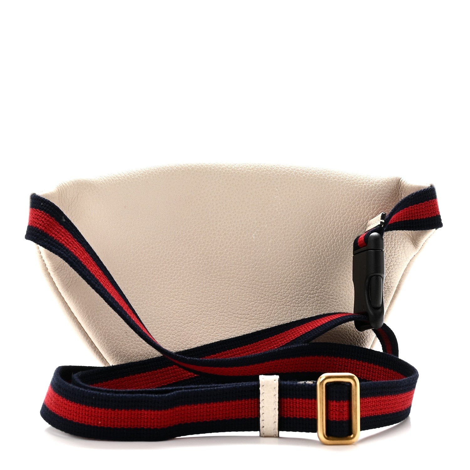 Gucci Grained Calfskin Small Logo Belt Bag White