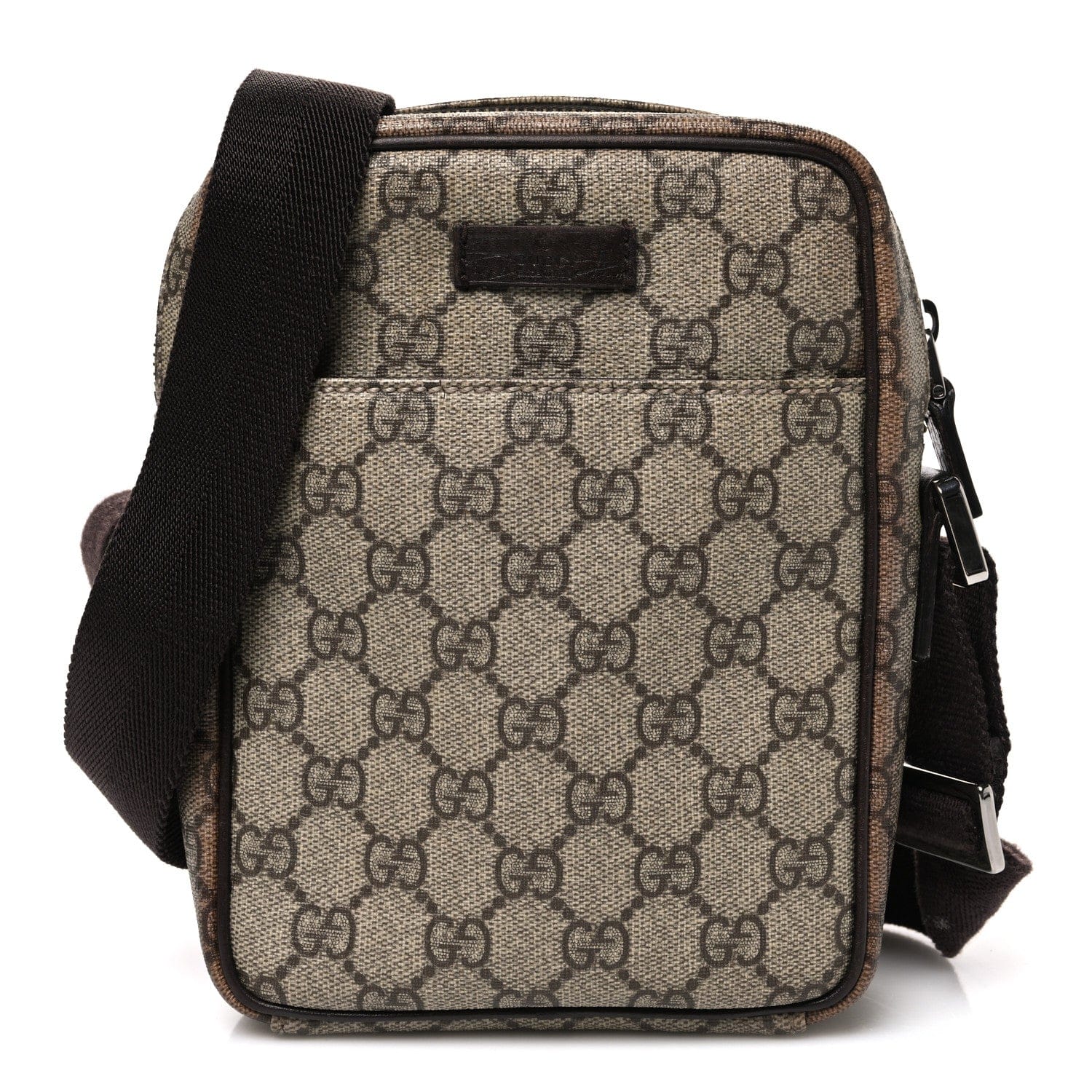 Gucci GG Plus Monogram Messenger Bag Ebony
