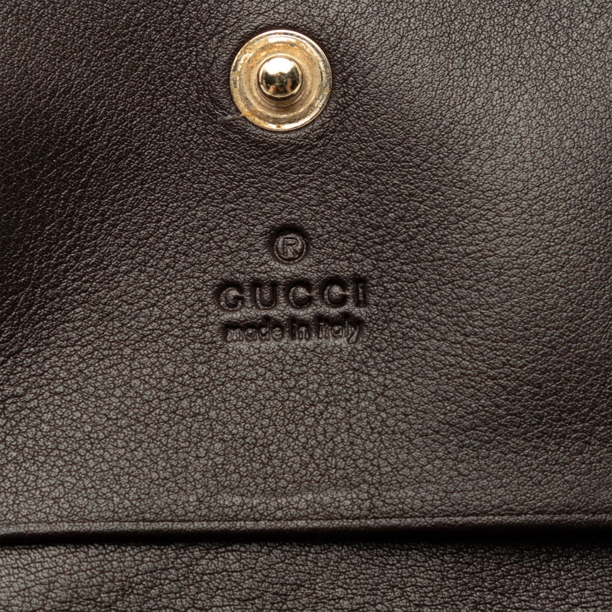 Guccissima Flap Card Case