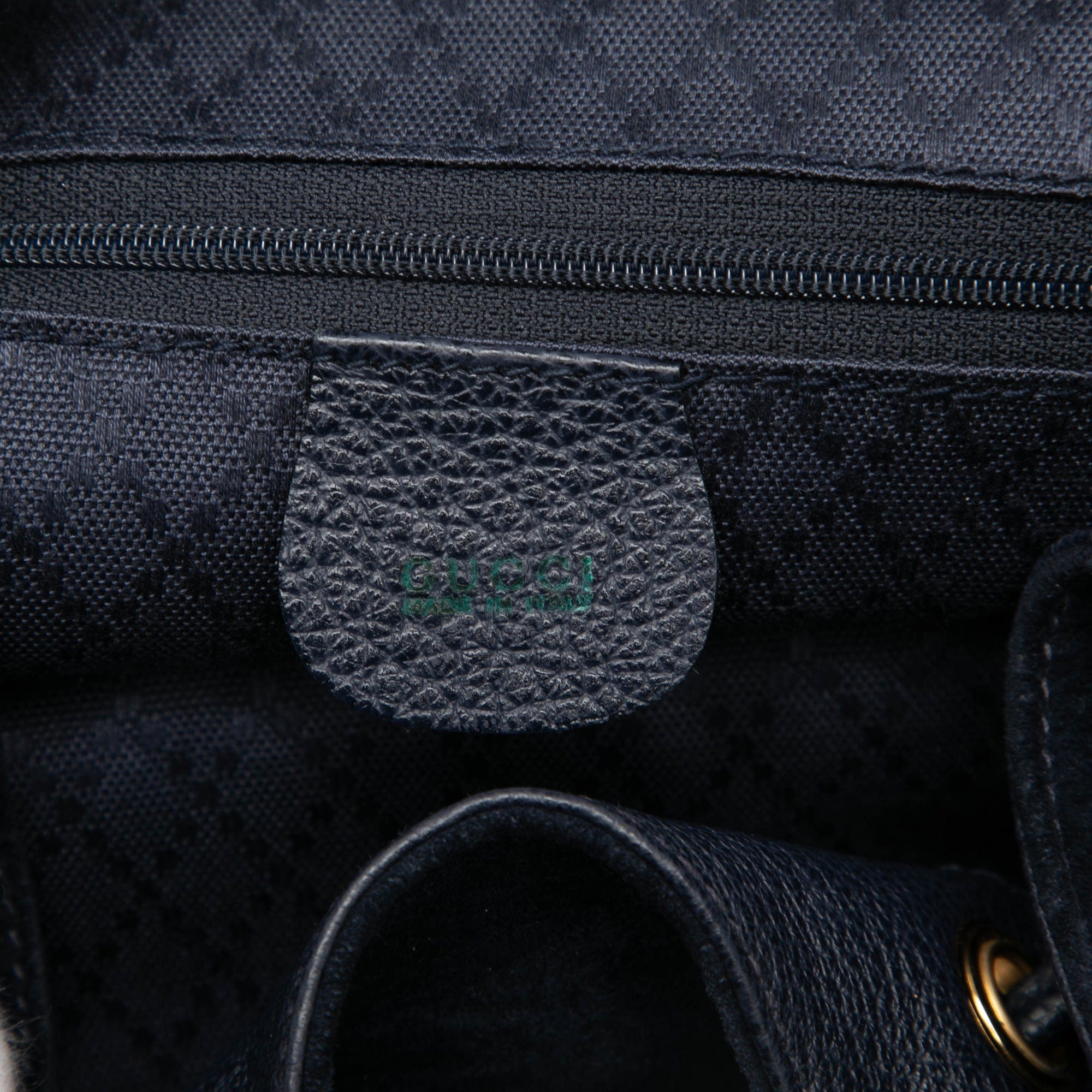 Gucci Suede Bamboo Drawstring Backpack