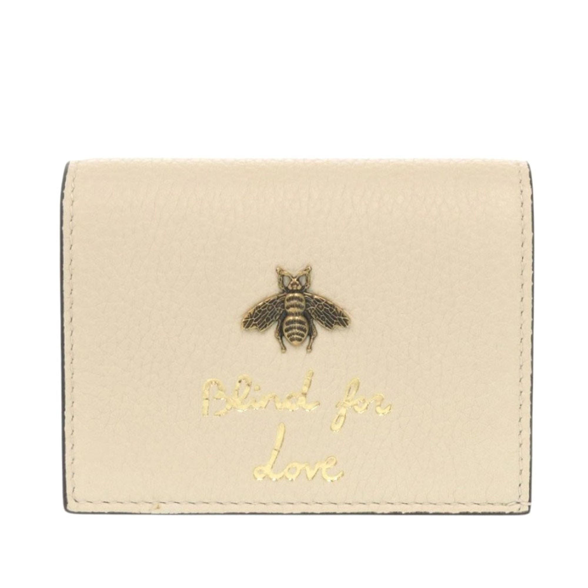Gucci Calfskin Blind for Love Compact Wallet