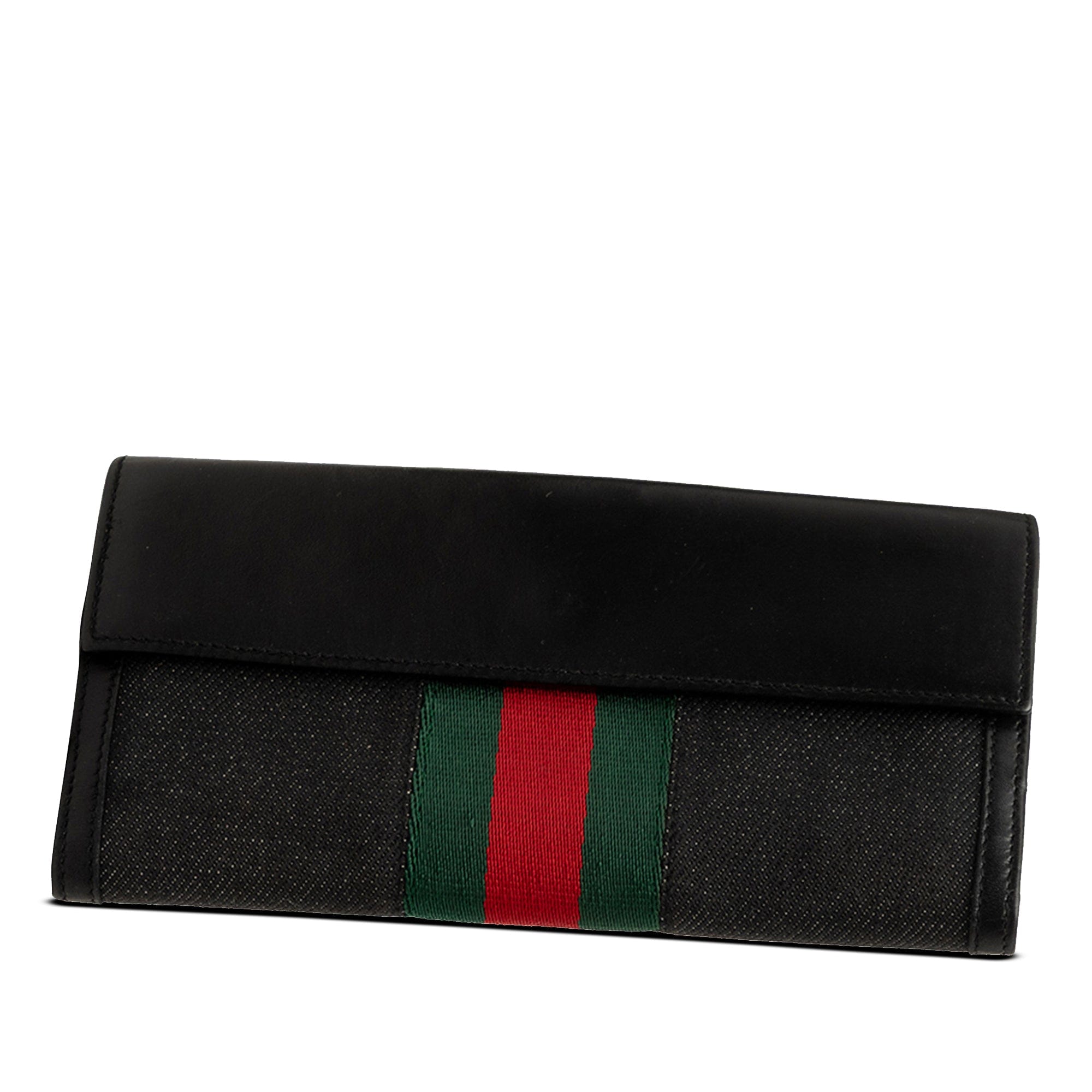 Gucci Canvas and Leather Web Continental Wallet