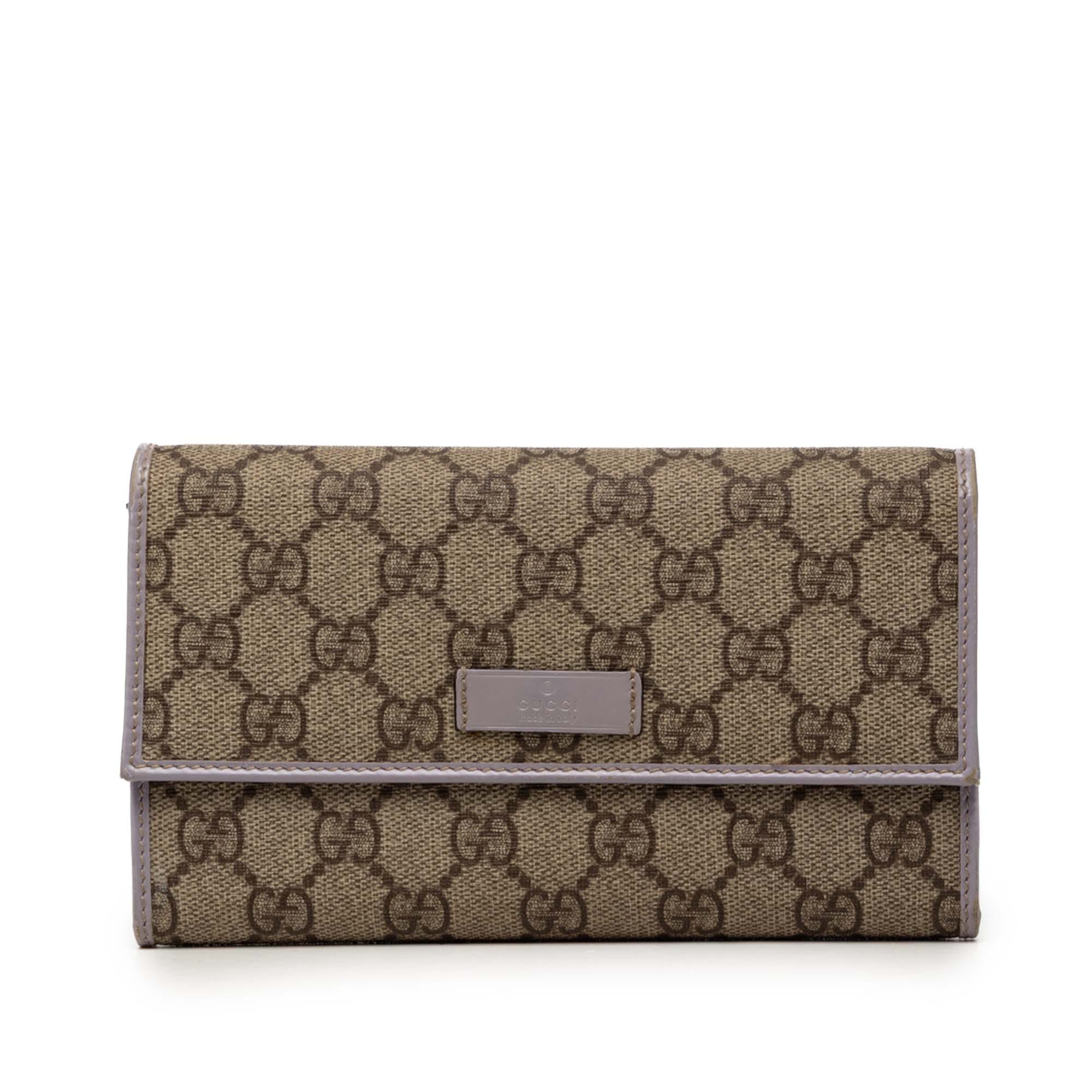 Gucci GG Supreme Continental Flap Wallet
