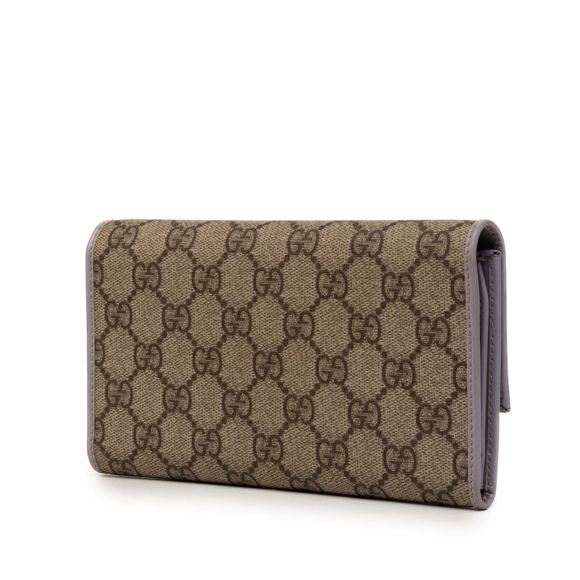 Gucci GG Supreme Continental Flap Wallet
