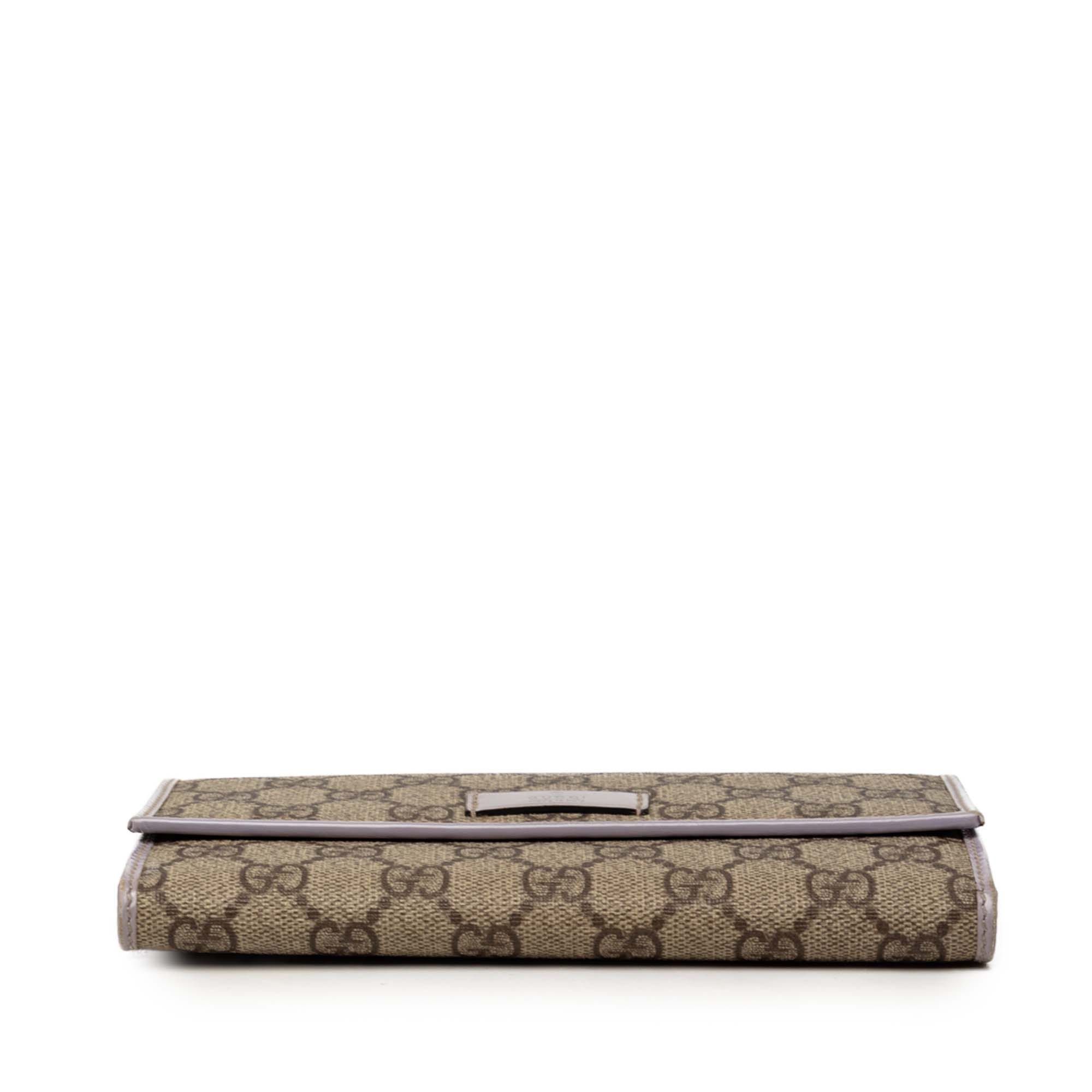 Gucci GG Supreme Continental Flap Wallet