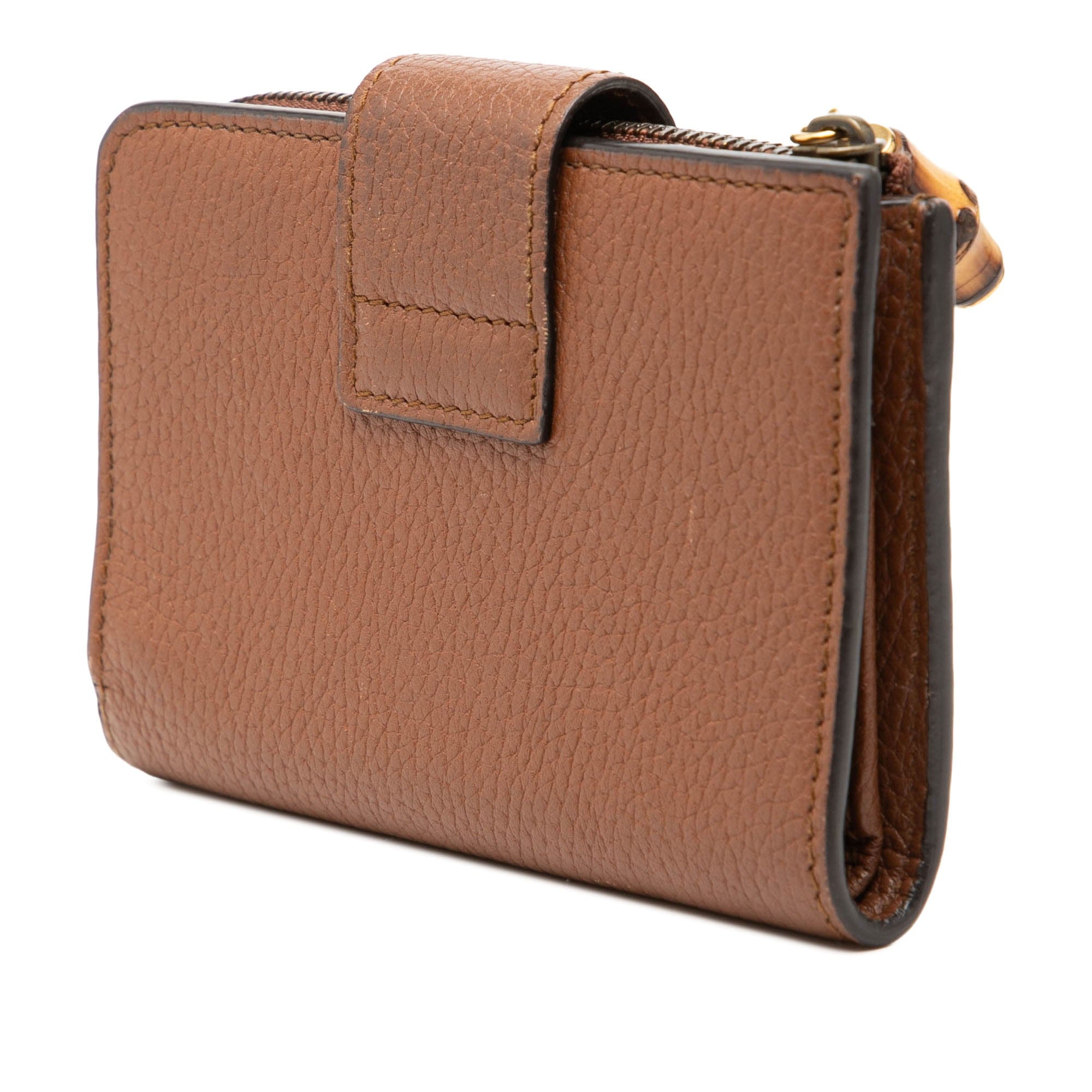 Gucci GG Marmont Calfskin Bamboo Bifold Wallet