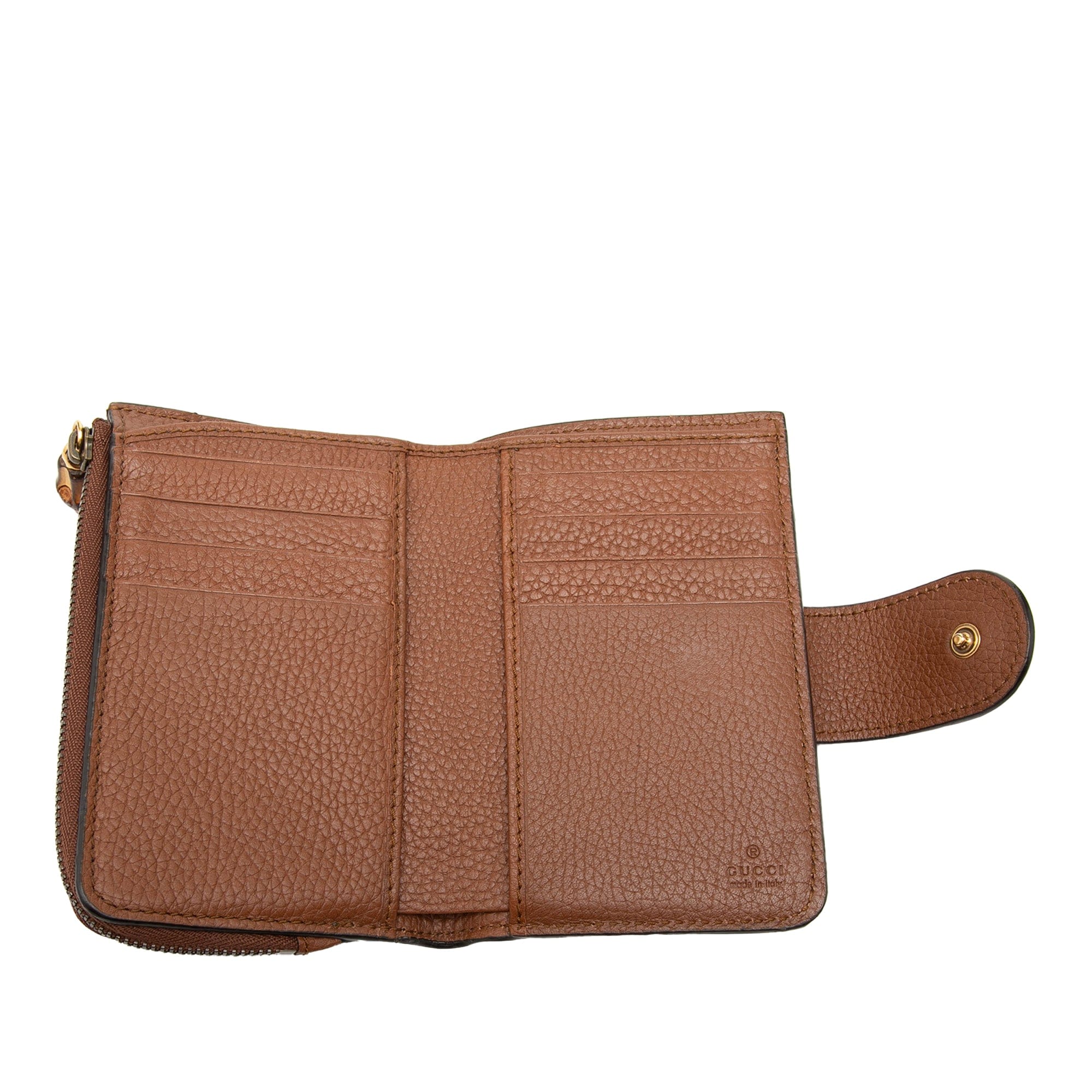 Gucci GG Marmont Calfskin Bamboo Bifold Wallet