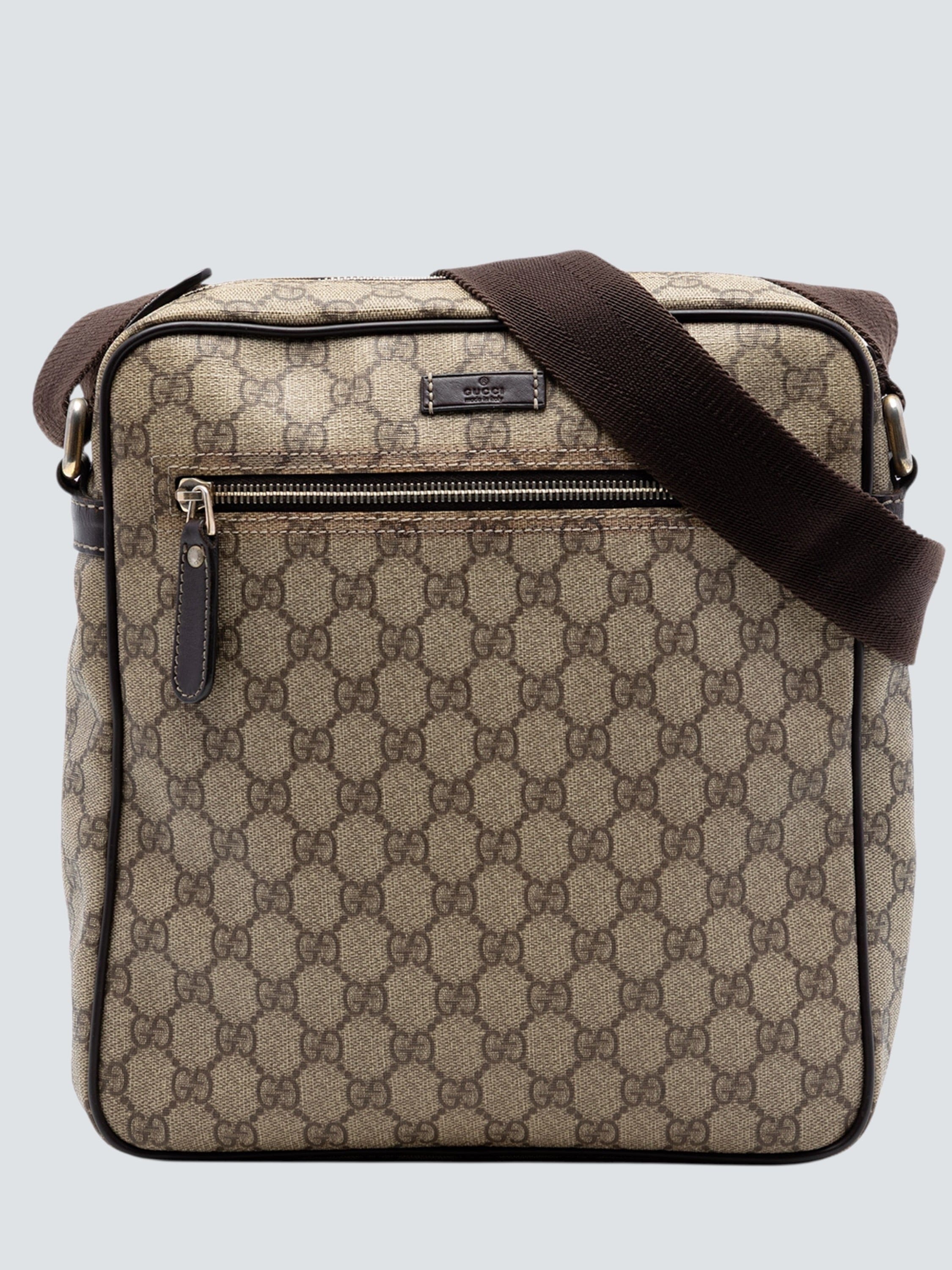 Gucci Monogram Canvas Supreme Messenger Bag