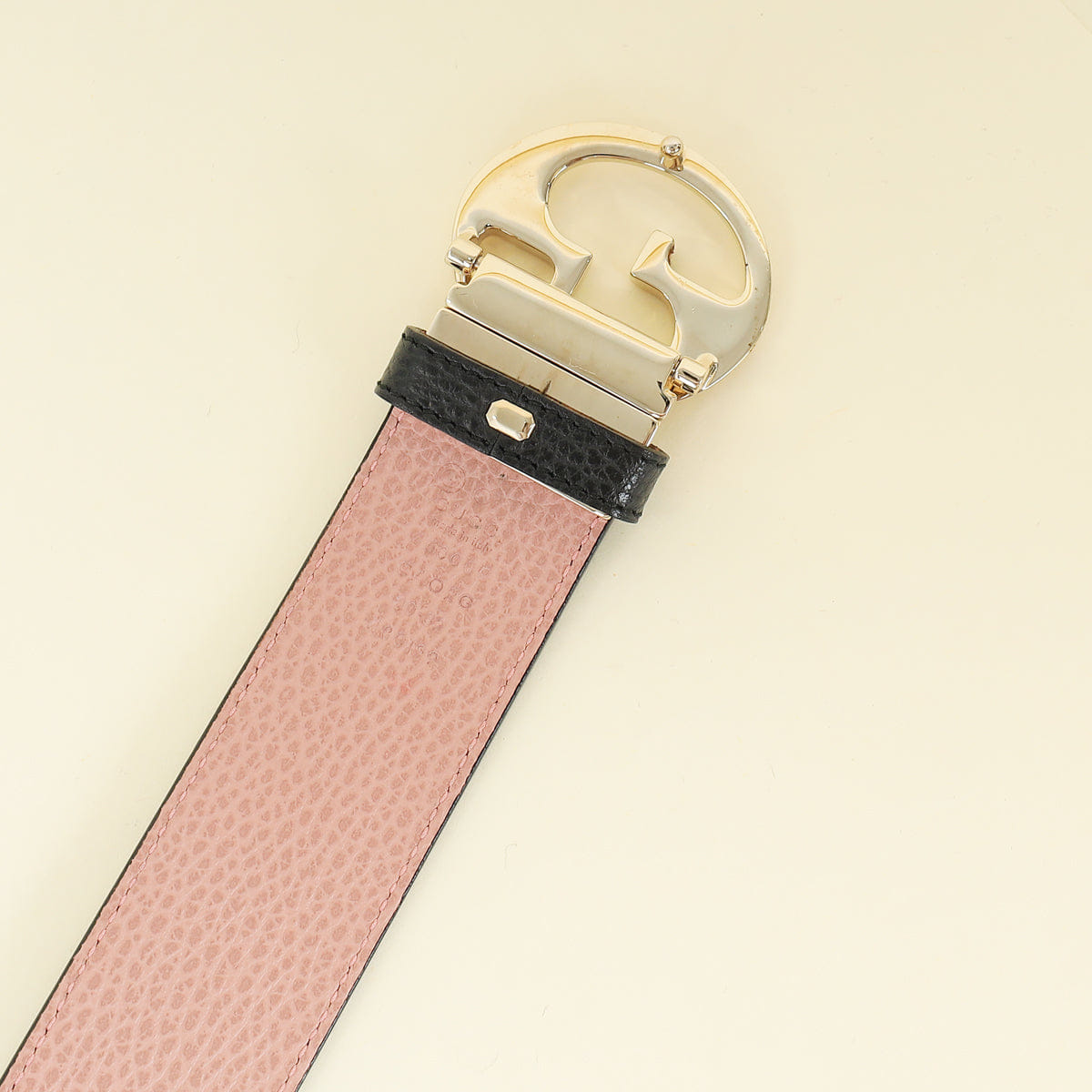 Gucci Bicolor Reversible Double G Buckle Belt 32