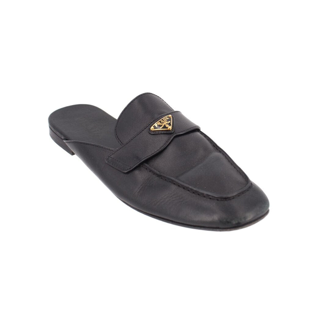Prada SLIDE LOAFERS BLACK 41 EU | 10 US