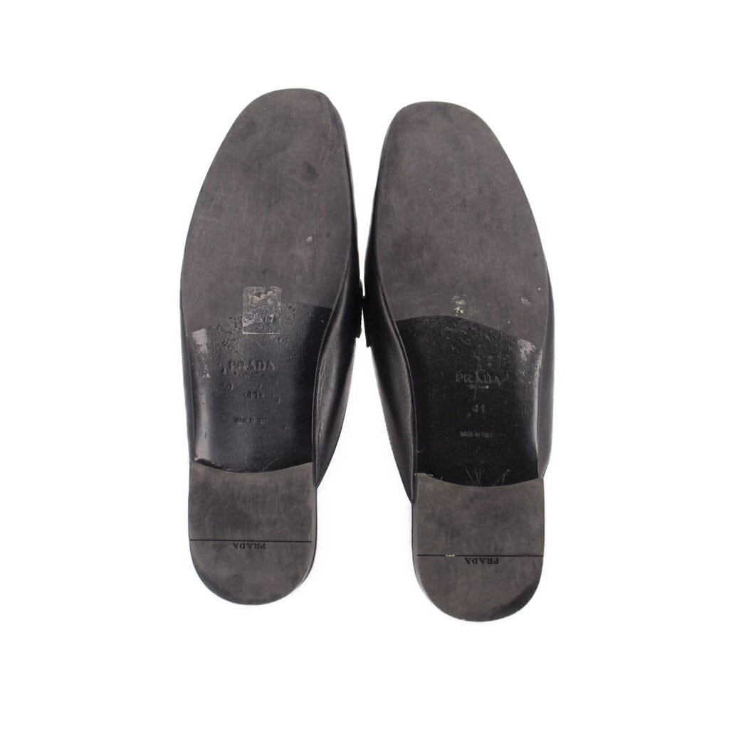 Prada SLIDE LOAFERS BLACK 41 EU | 10 US