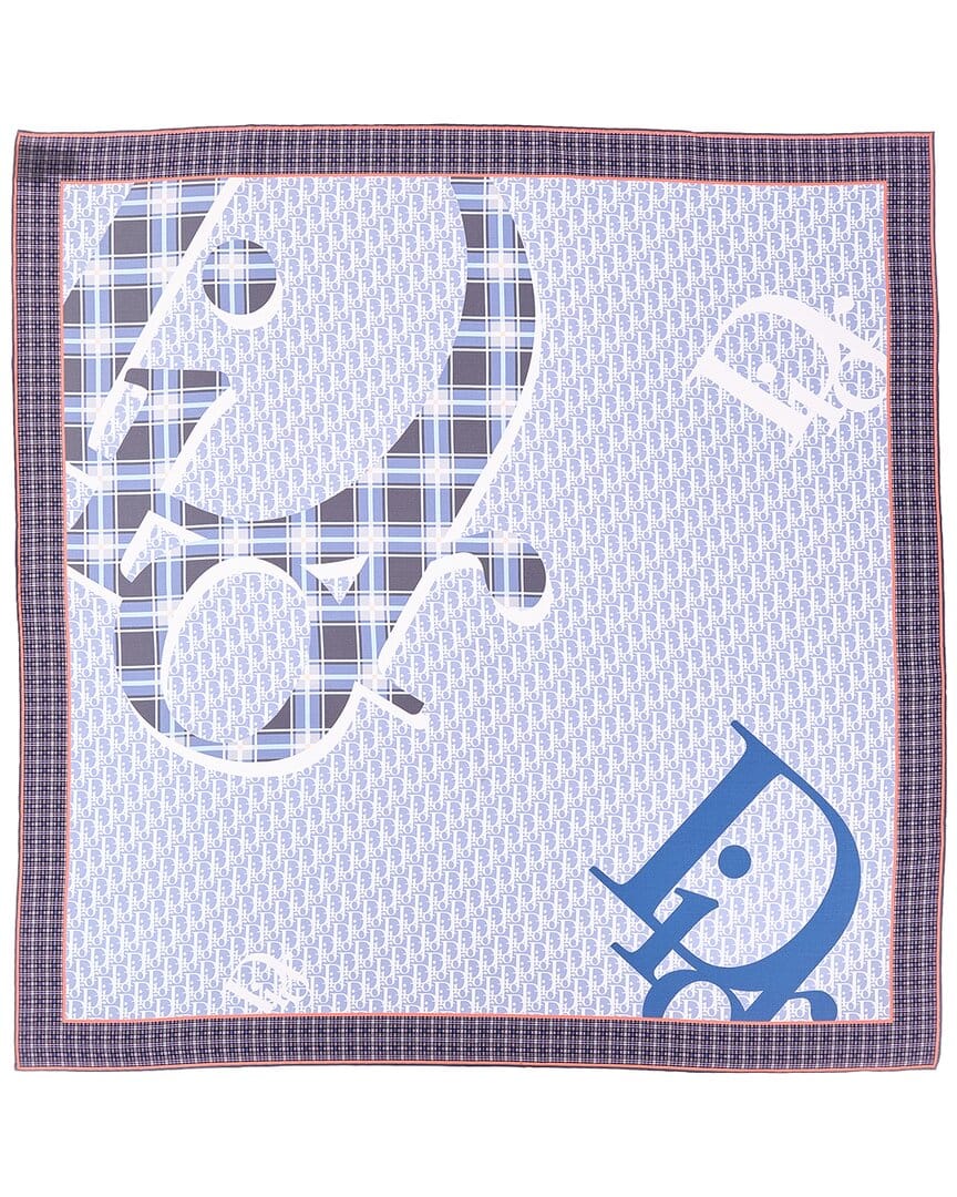 Dior Infini Tartan Silk Scarf
