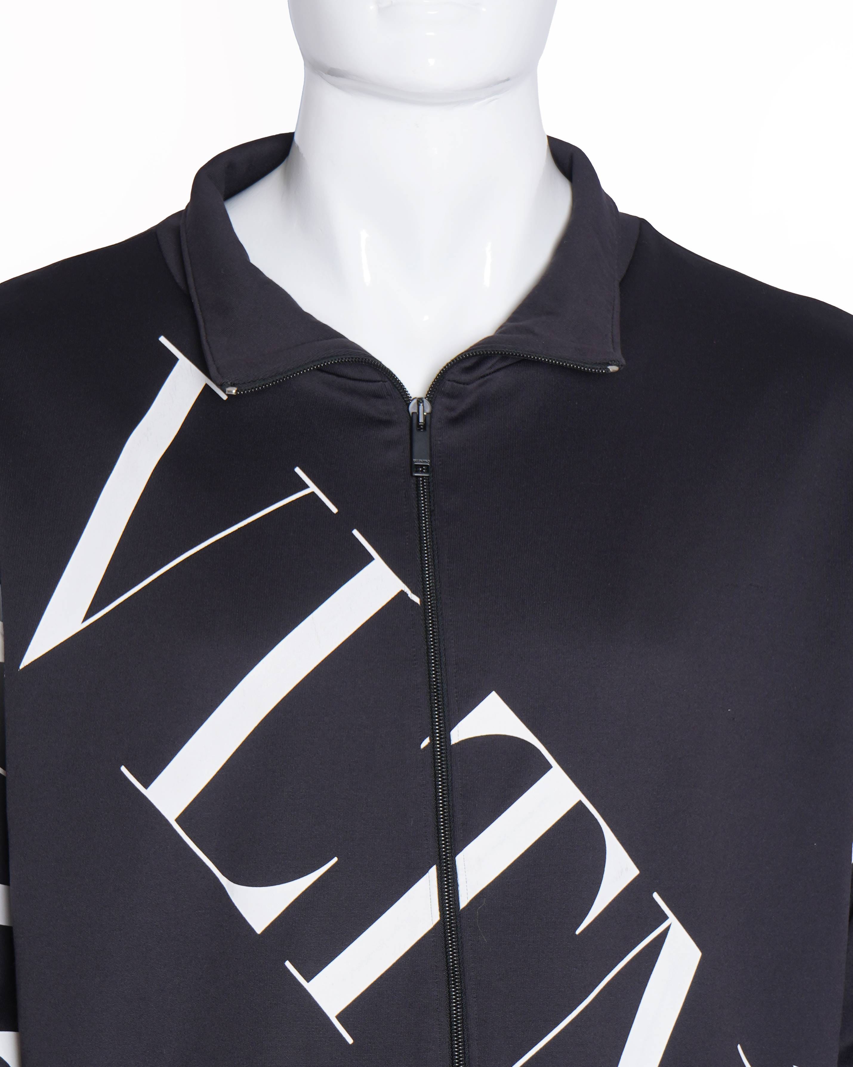 Valentino Monogram Jacket & Bottom Set In Black (Unisex)