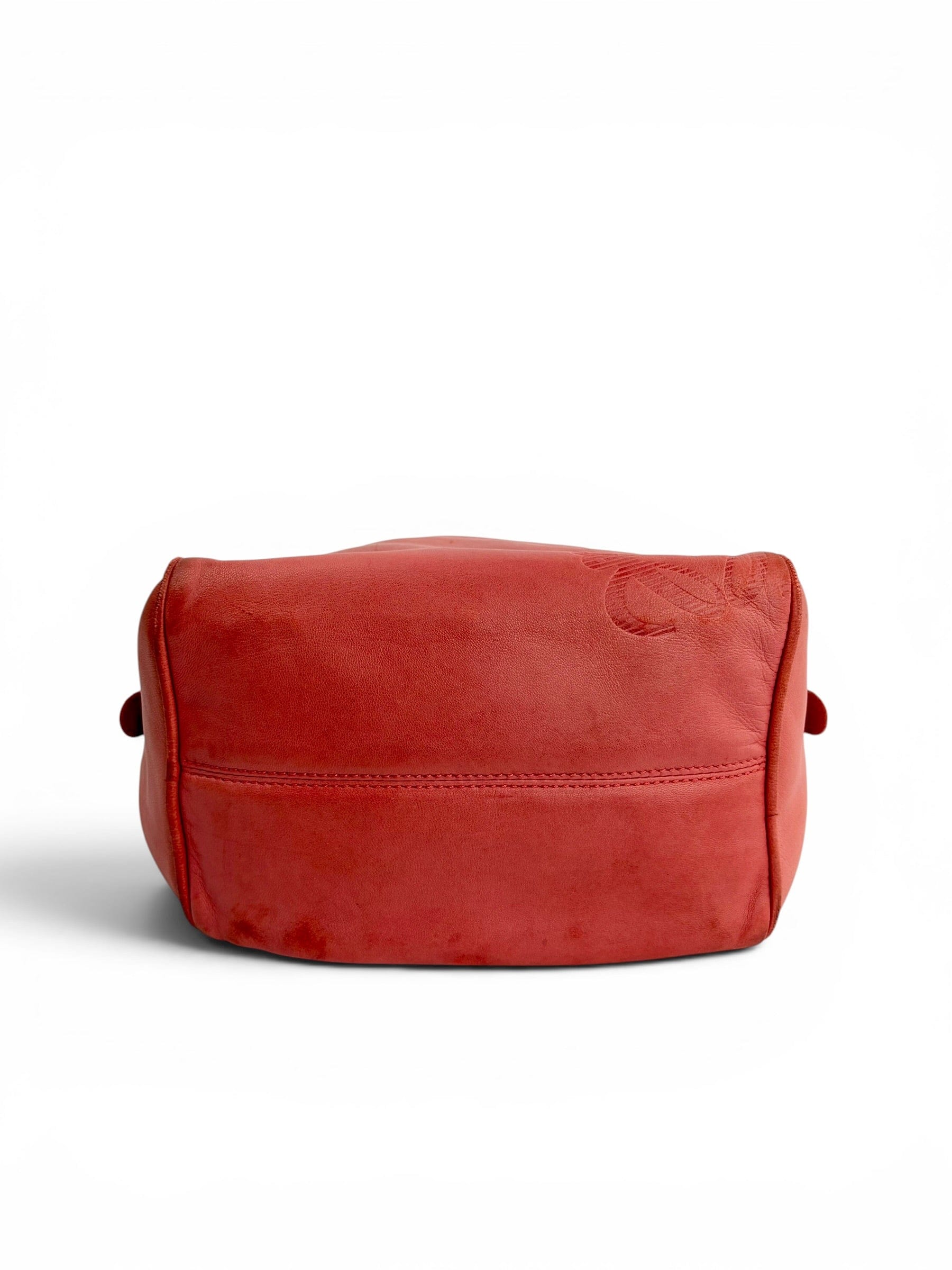 Loewe Pink Leather Anagram Small Handle Bag