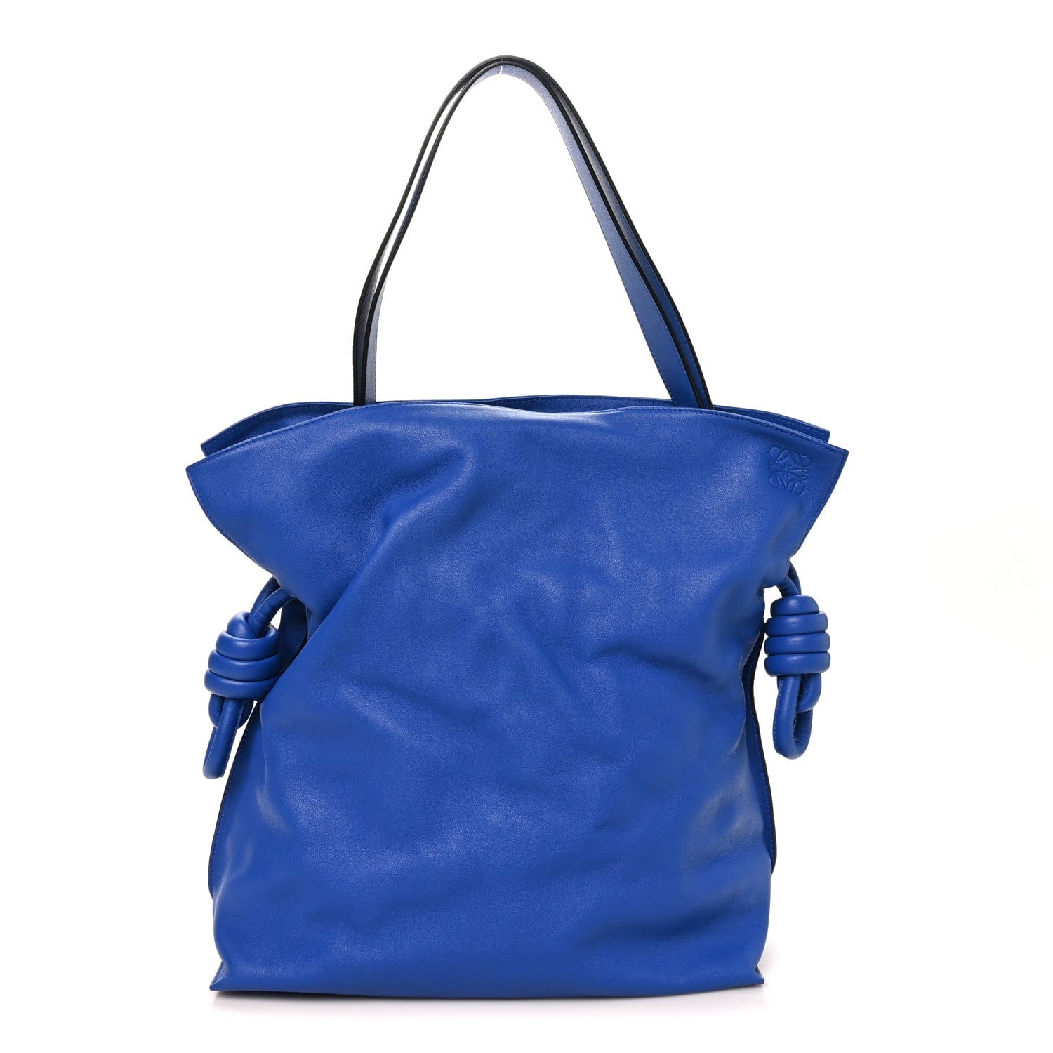 Loewe Calfskin Flamenco Knot Bag Blue