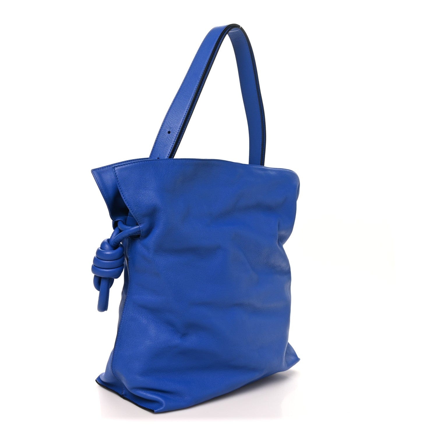 Loewe Calfskin Flamenco Knot Bag Blue